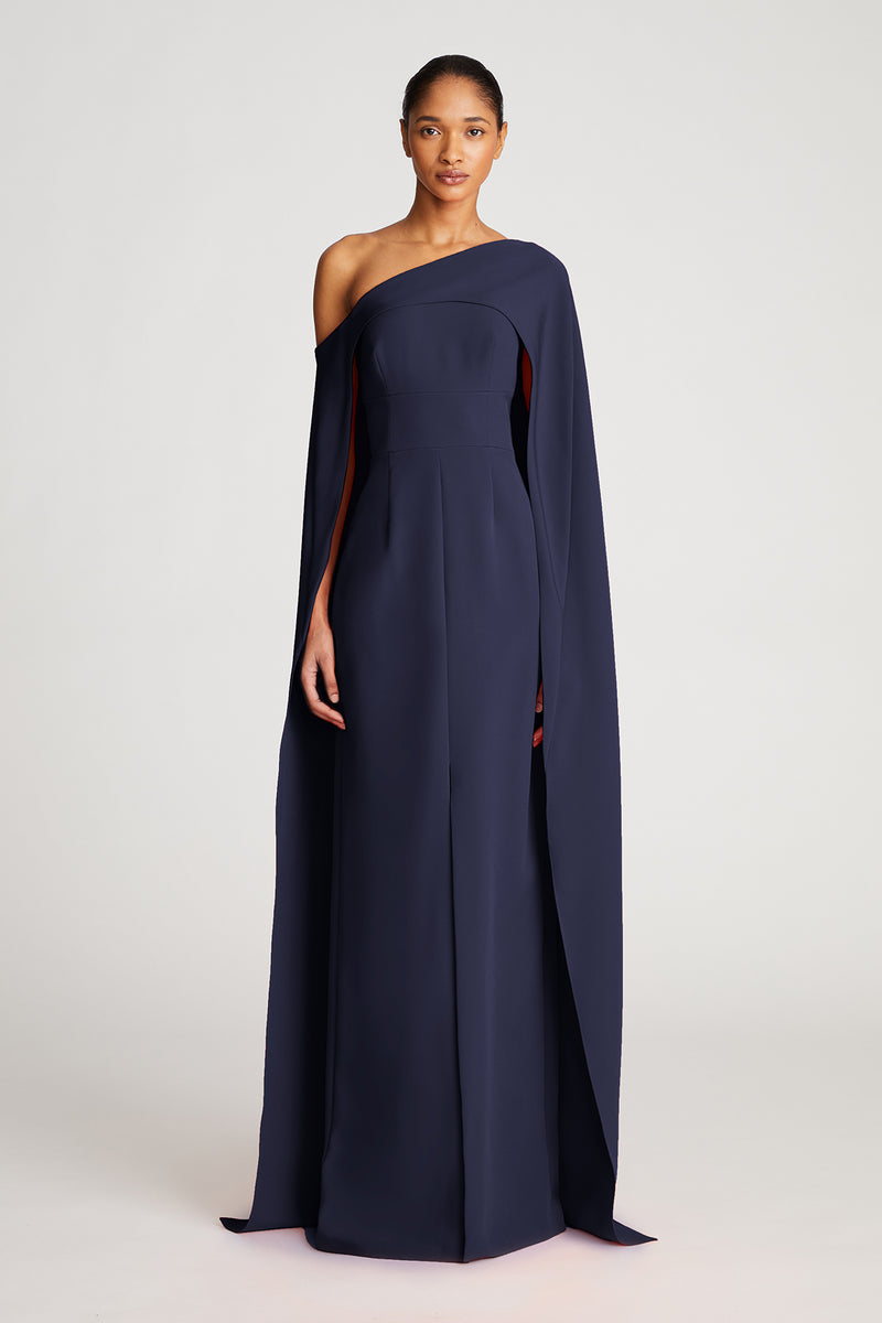 Halston Heritage Navy gown dress popular formal