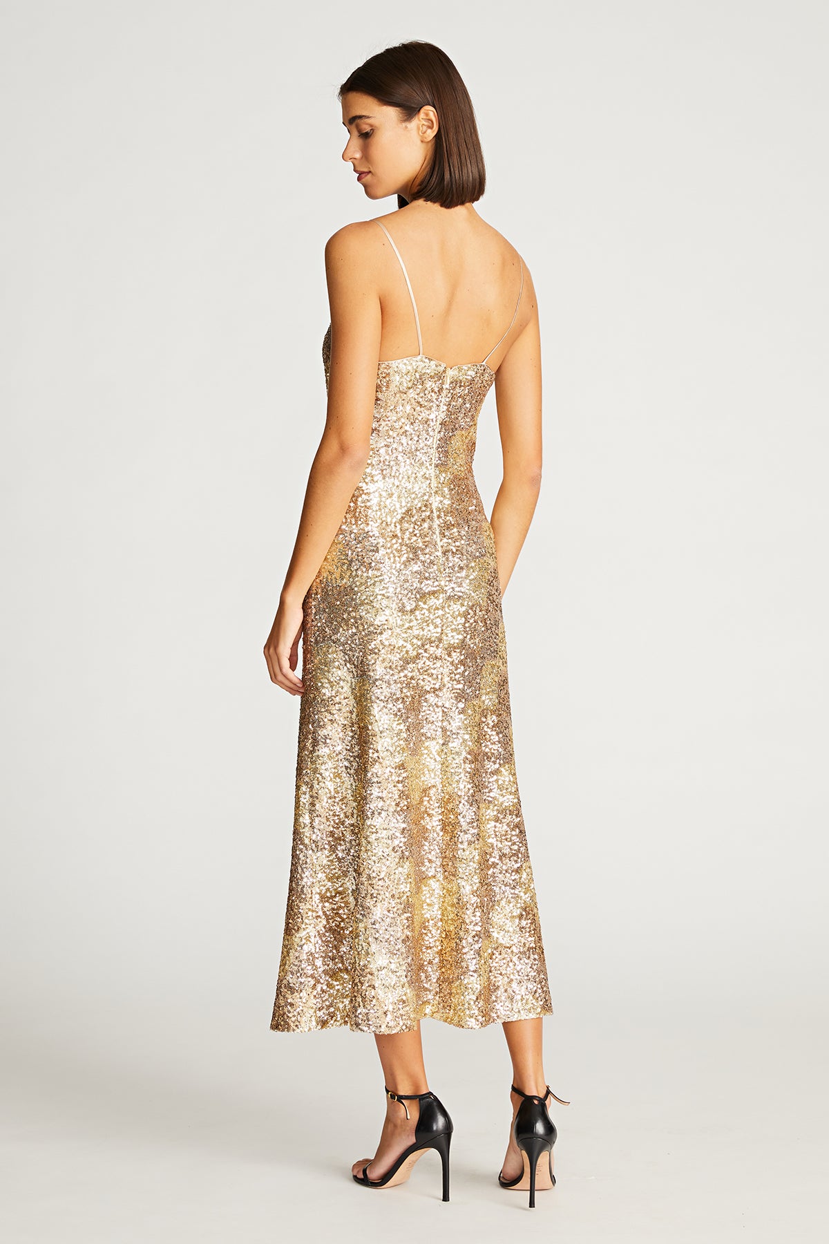 Alesandra Dress In Wave Sequin – Halston