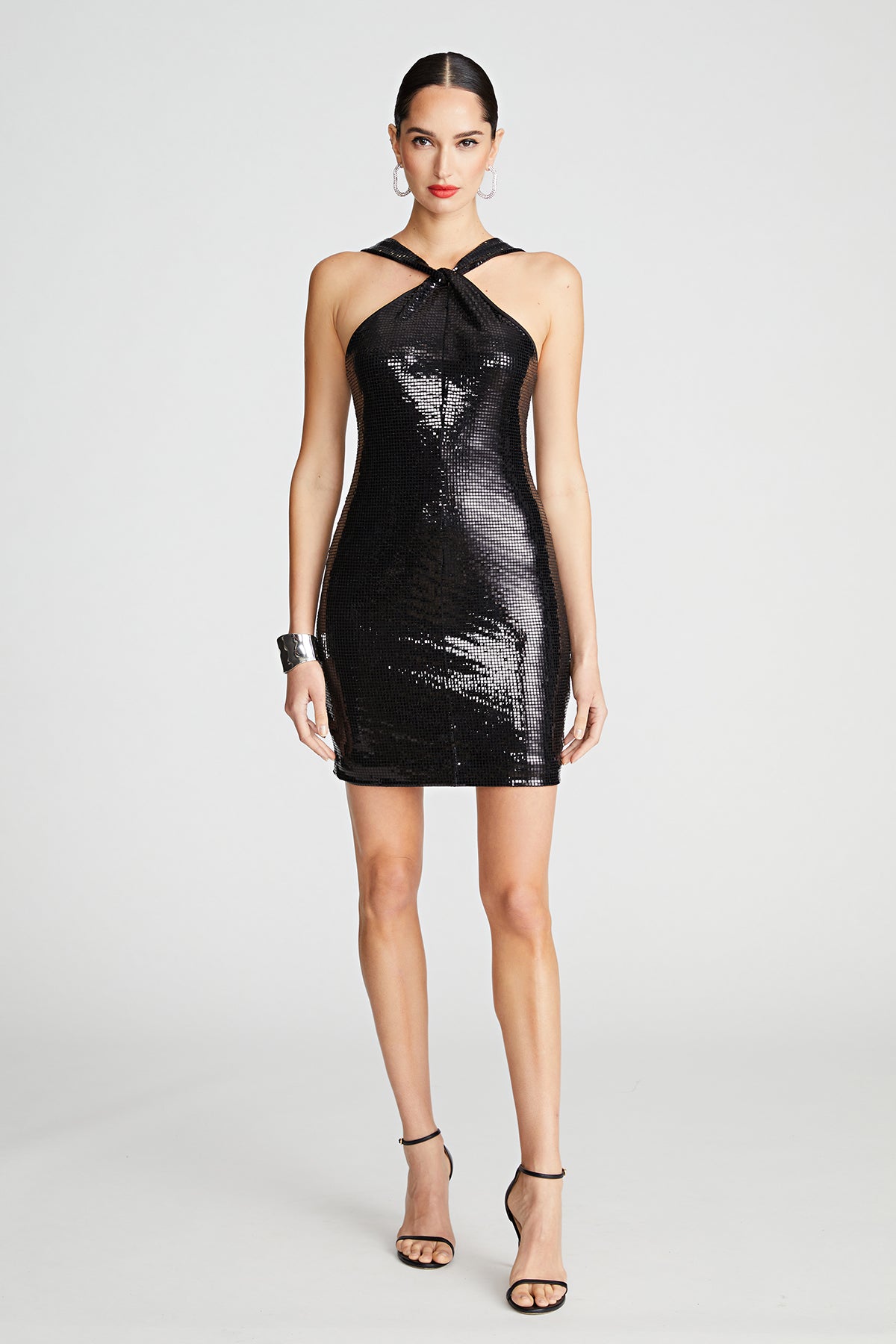 tobi sequin dress TOBI Women's white sequin Strappy V-Neck Mini Dress Size Small
