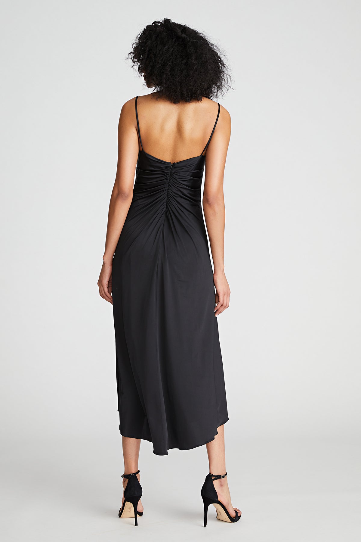 Nadine Dress In Sheer Jersey 12 / Black