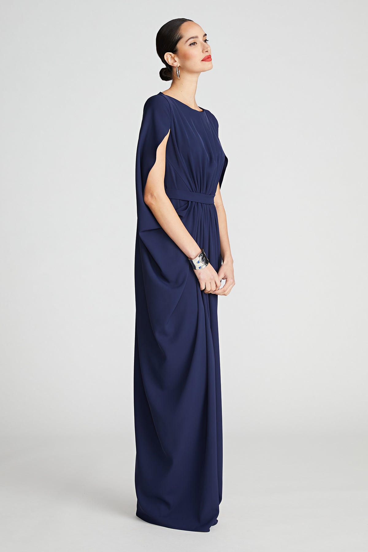 chinese dress ladies Starla Gown In Fluid Crepe – Halston