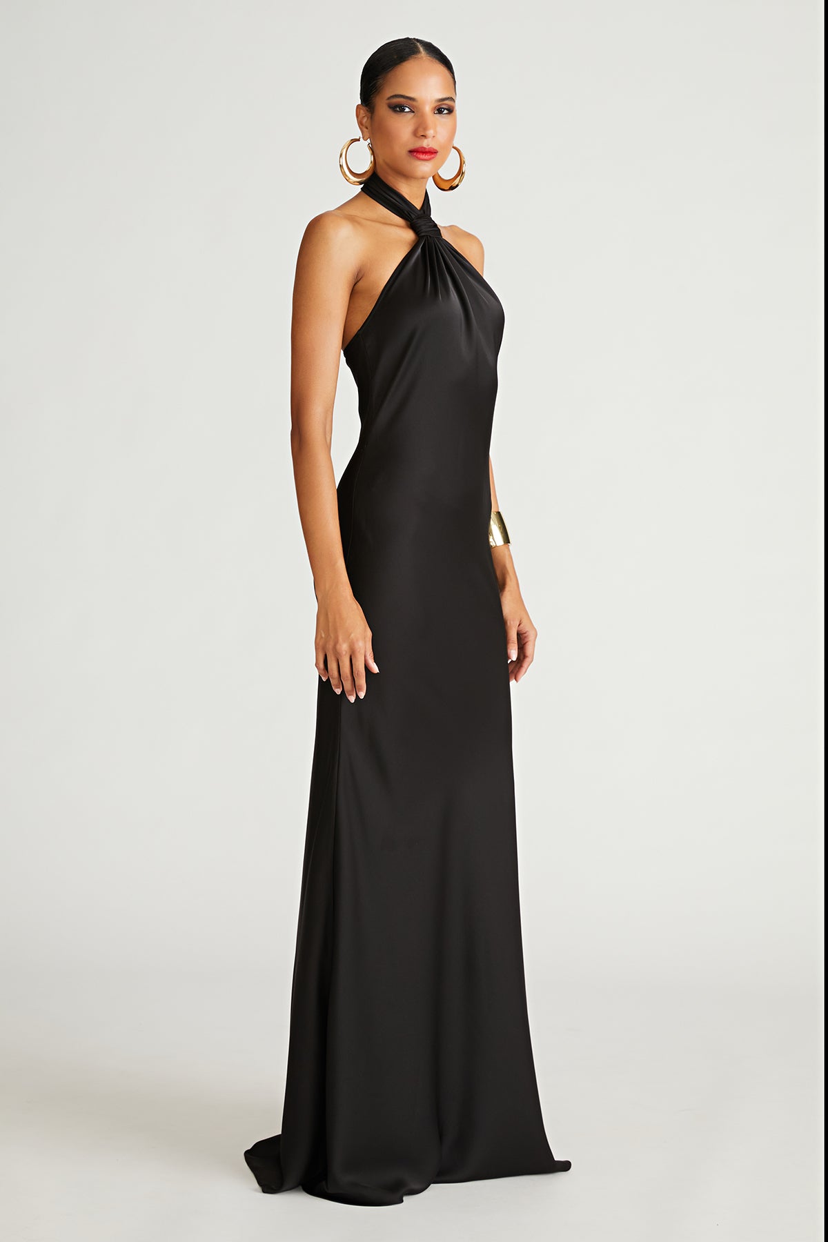 Emie Gown In Satin  Halston
