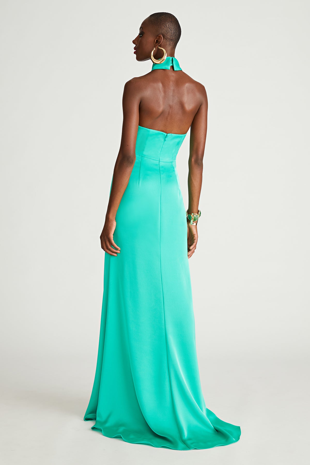 Gemi Gown In Satin – Halston