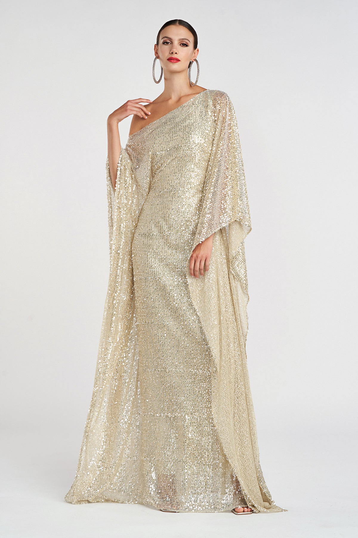 Dee Gown In Tulle Lurex Sequin