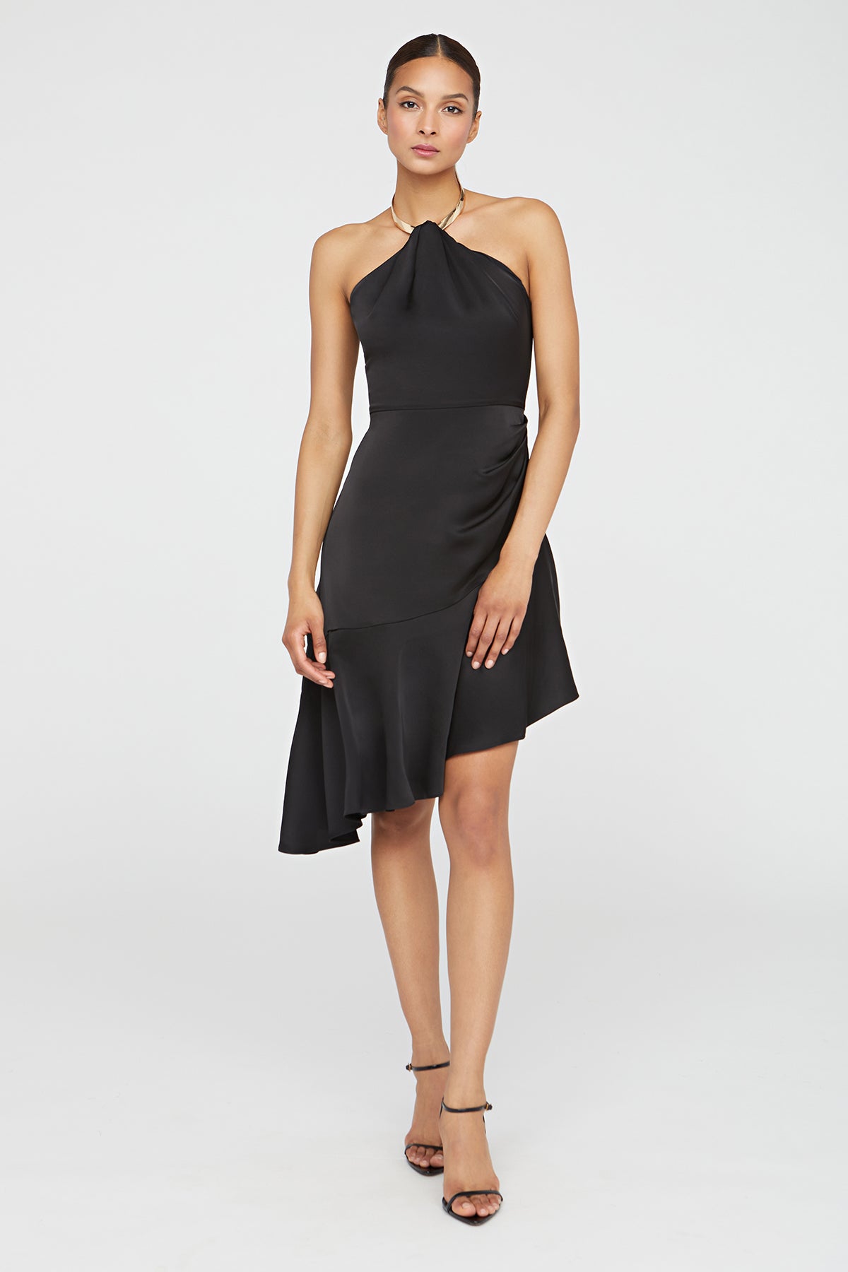 Beverly Dress In Satin – Halston