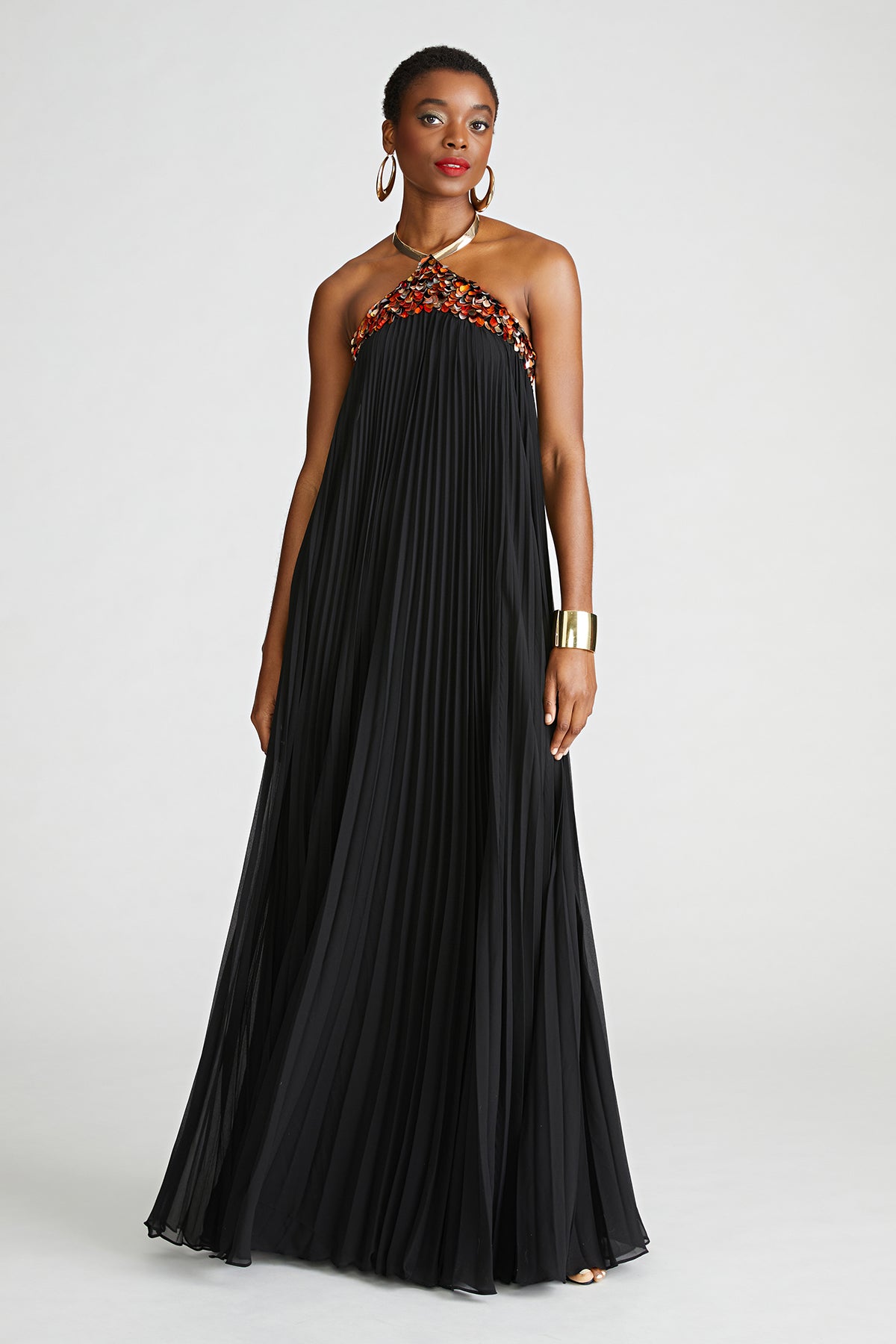 halston heritage pleated silk dress Pre-owned Halston Heritage Pleated Silk Dress Sabrina's Closet