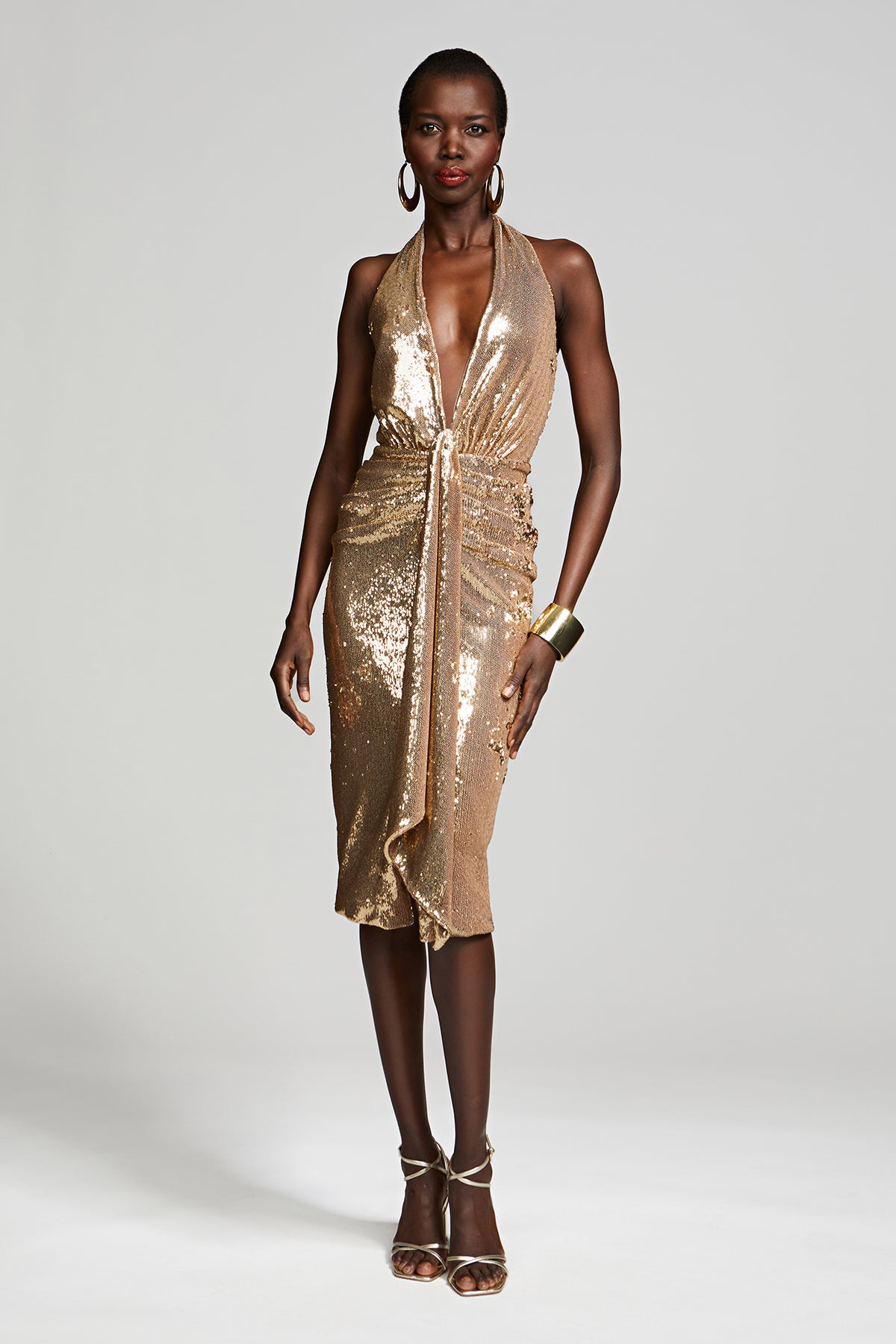 Sya Dress In Sequin Halston Sya Dress In Sequin Halston