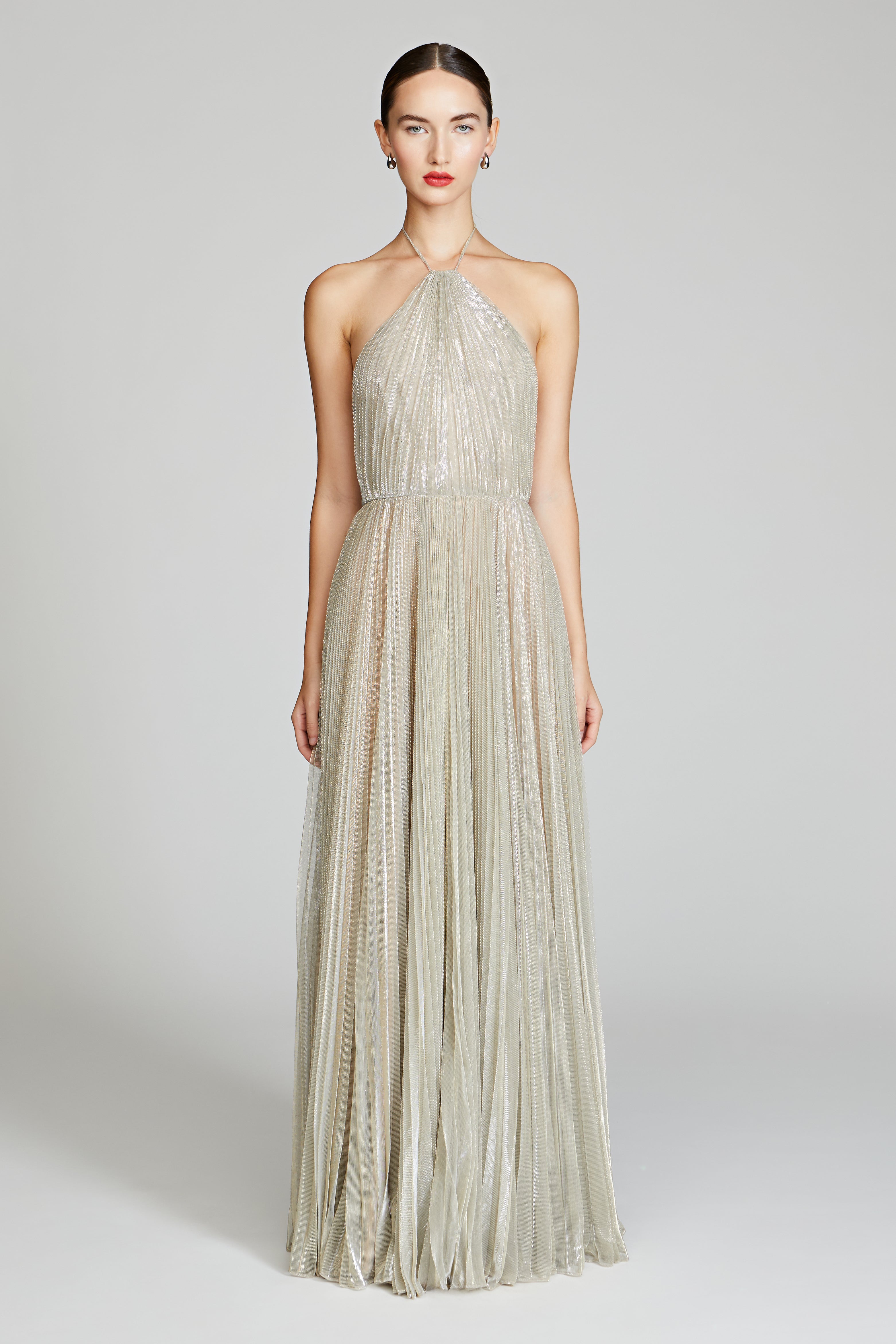 Marisol Lurex Gown 8 / Pewter Marisol Lurex Gown 8 / Pewter
