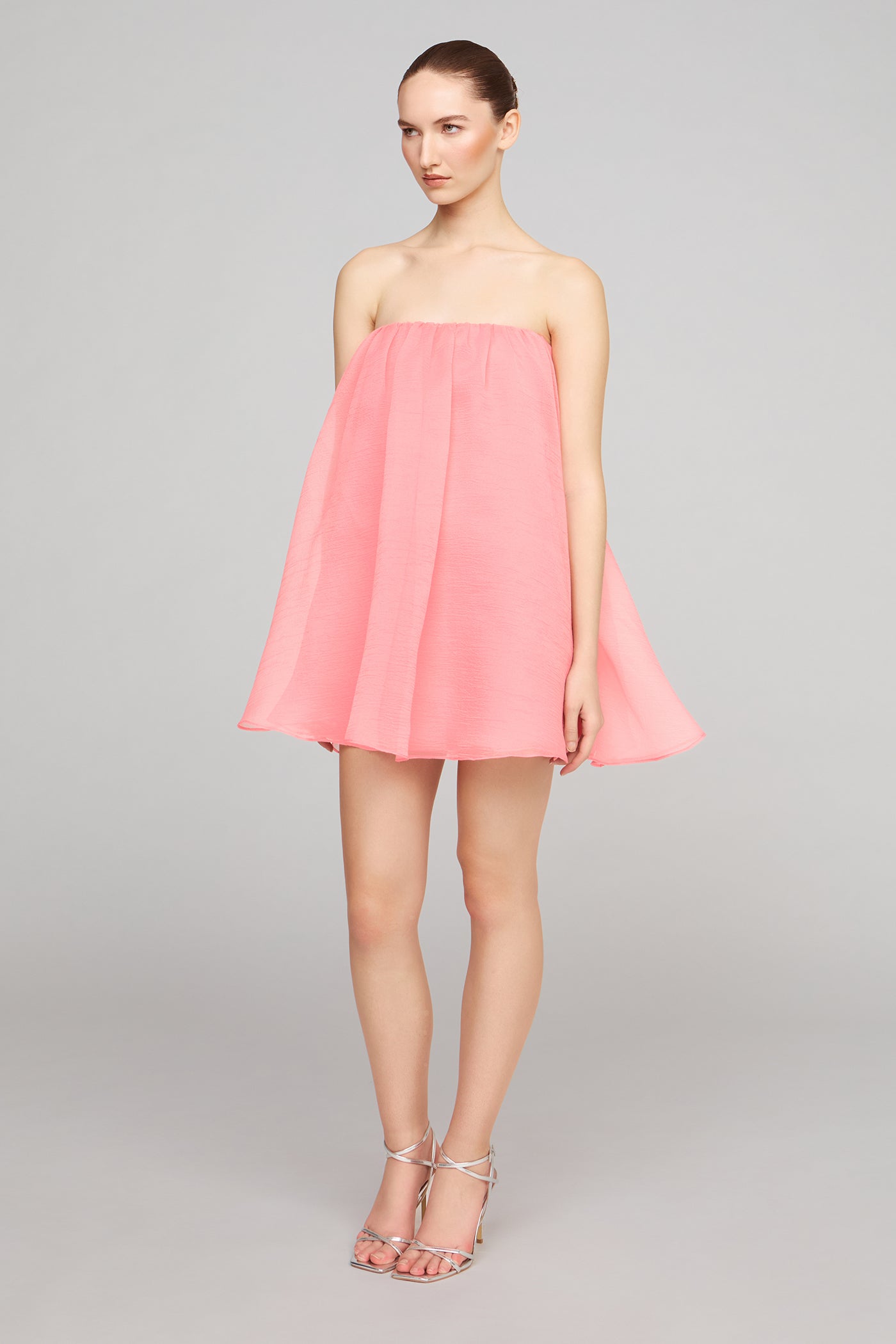 Charlie Textured Organza Mini Dress – Halston