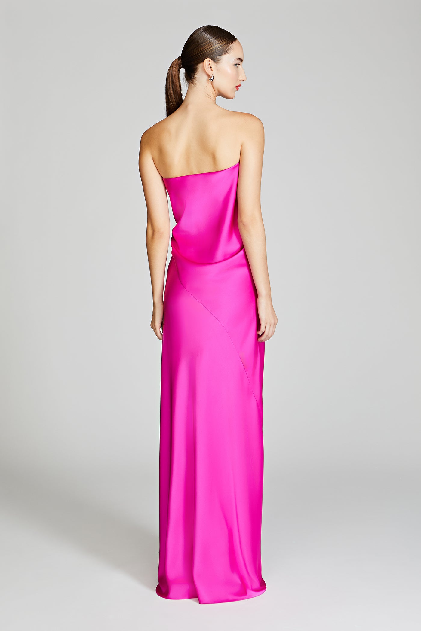 slim fit dress slacks Leilani Gown In Pleated Lurex main image 1