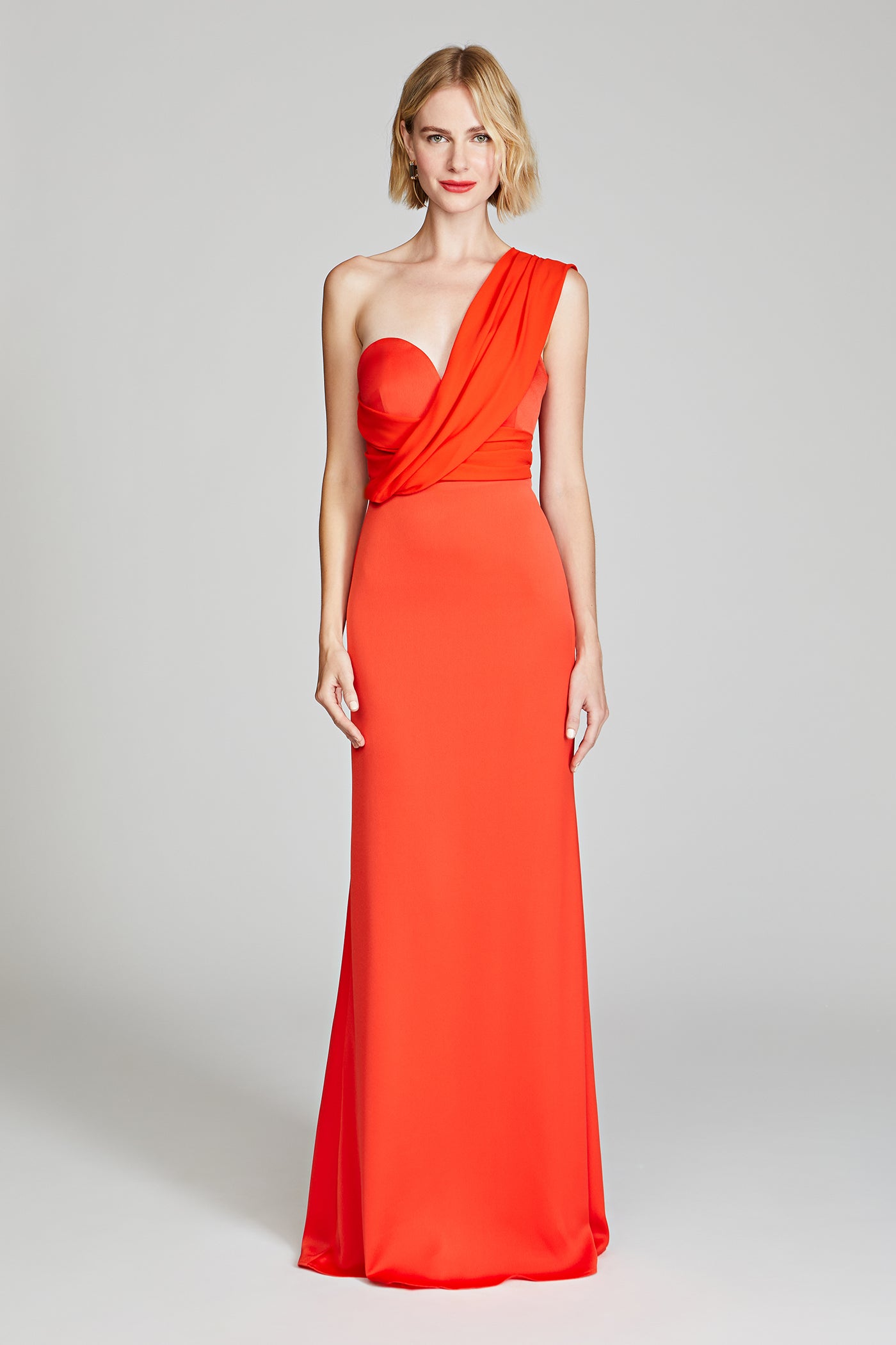 Roselle Crepe Gown 8 / Orange Spice Roselle Crepe Gown 8 / Orange Spice