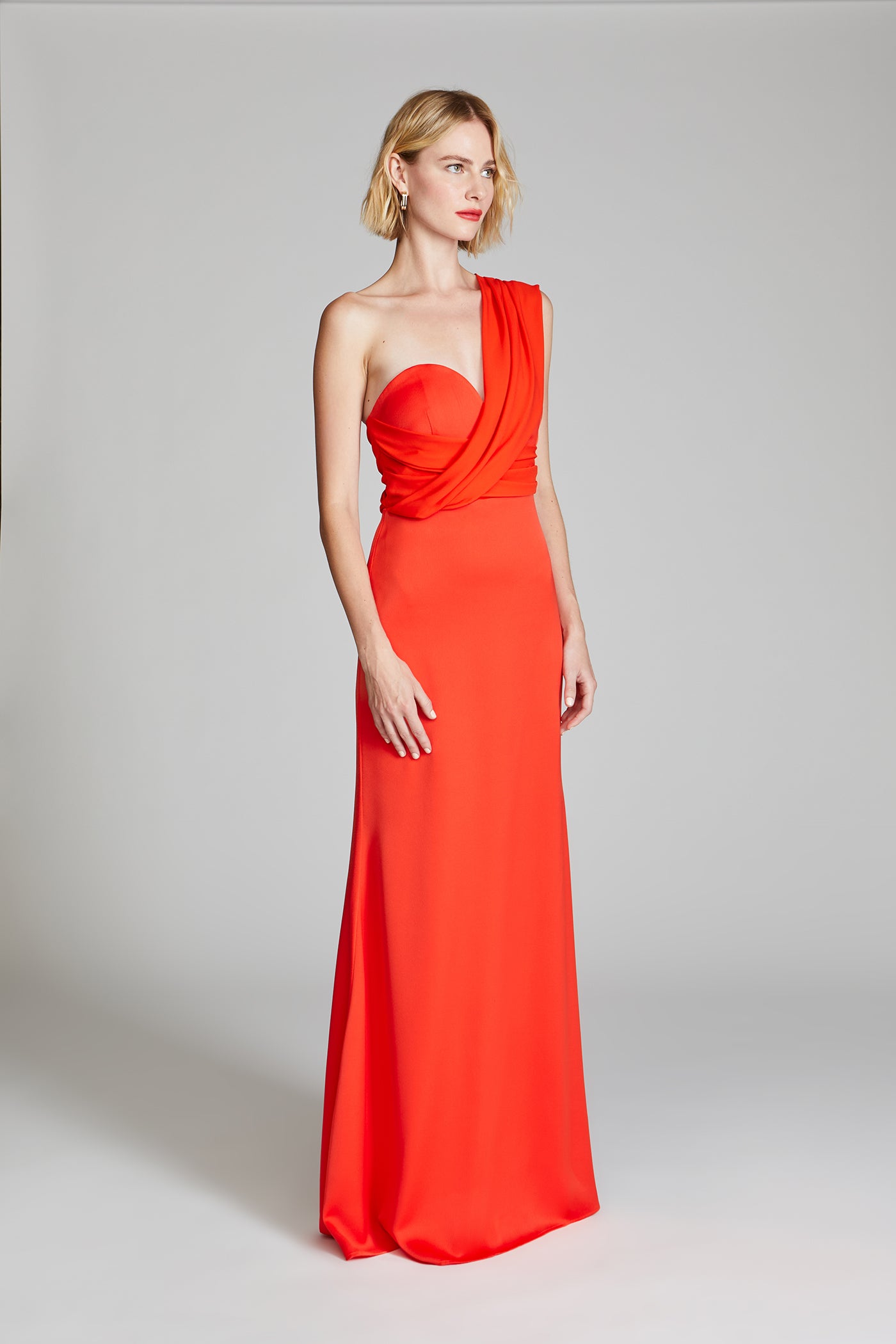 Roselle Crepe Gown 8 / Orange Spice Roselle Crepe Gown 8 / Orange Spice