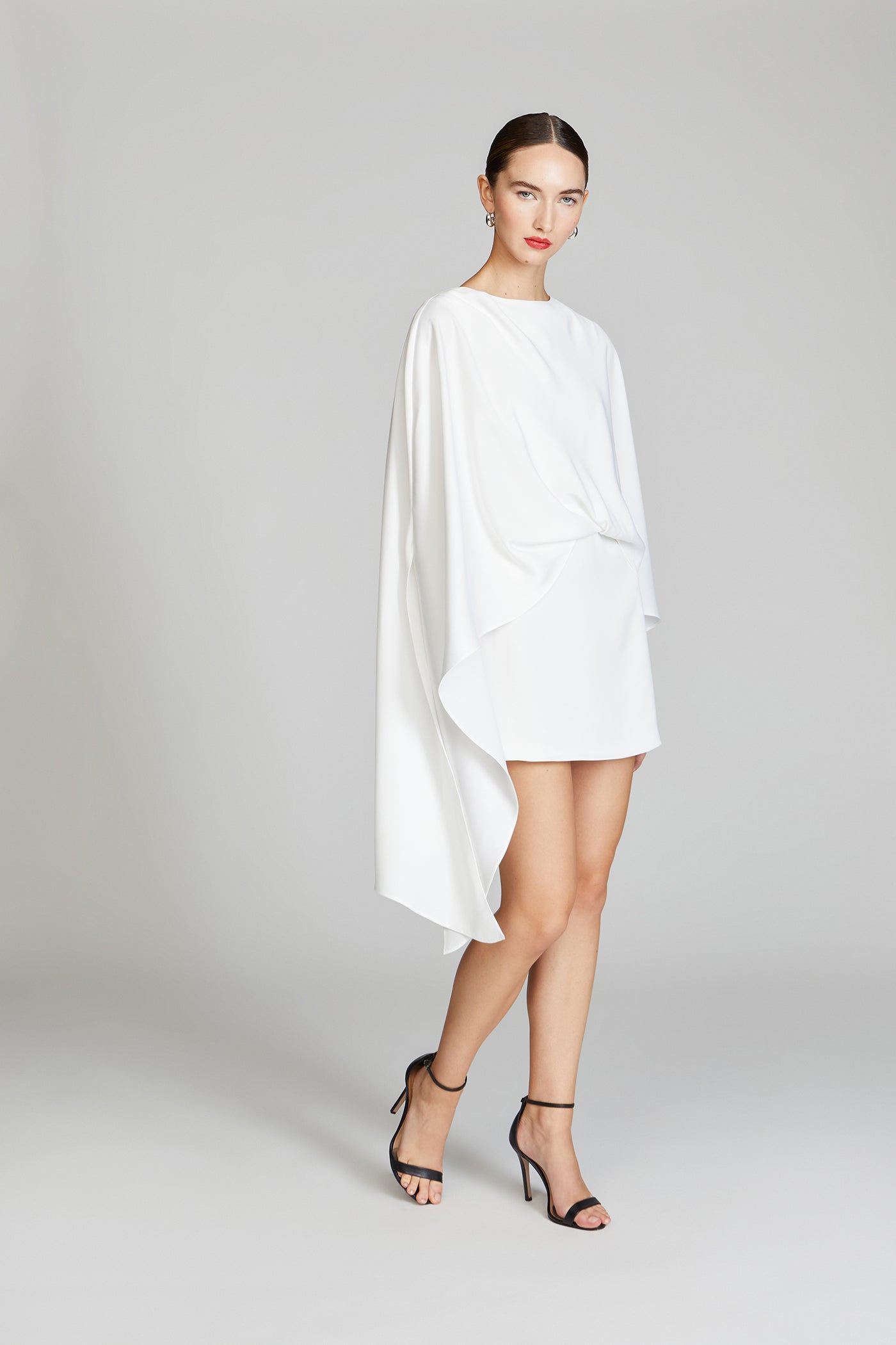 halston asymmetric dress Halston
