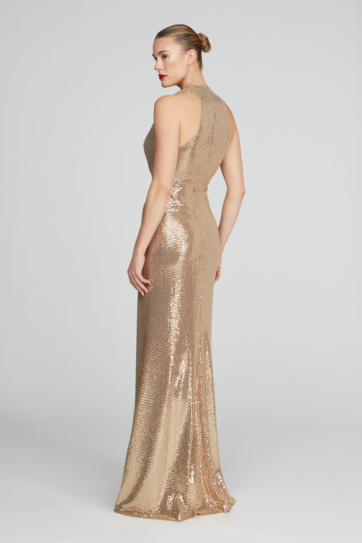 Milana Disco Jersey Gown  Halston