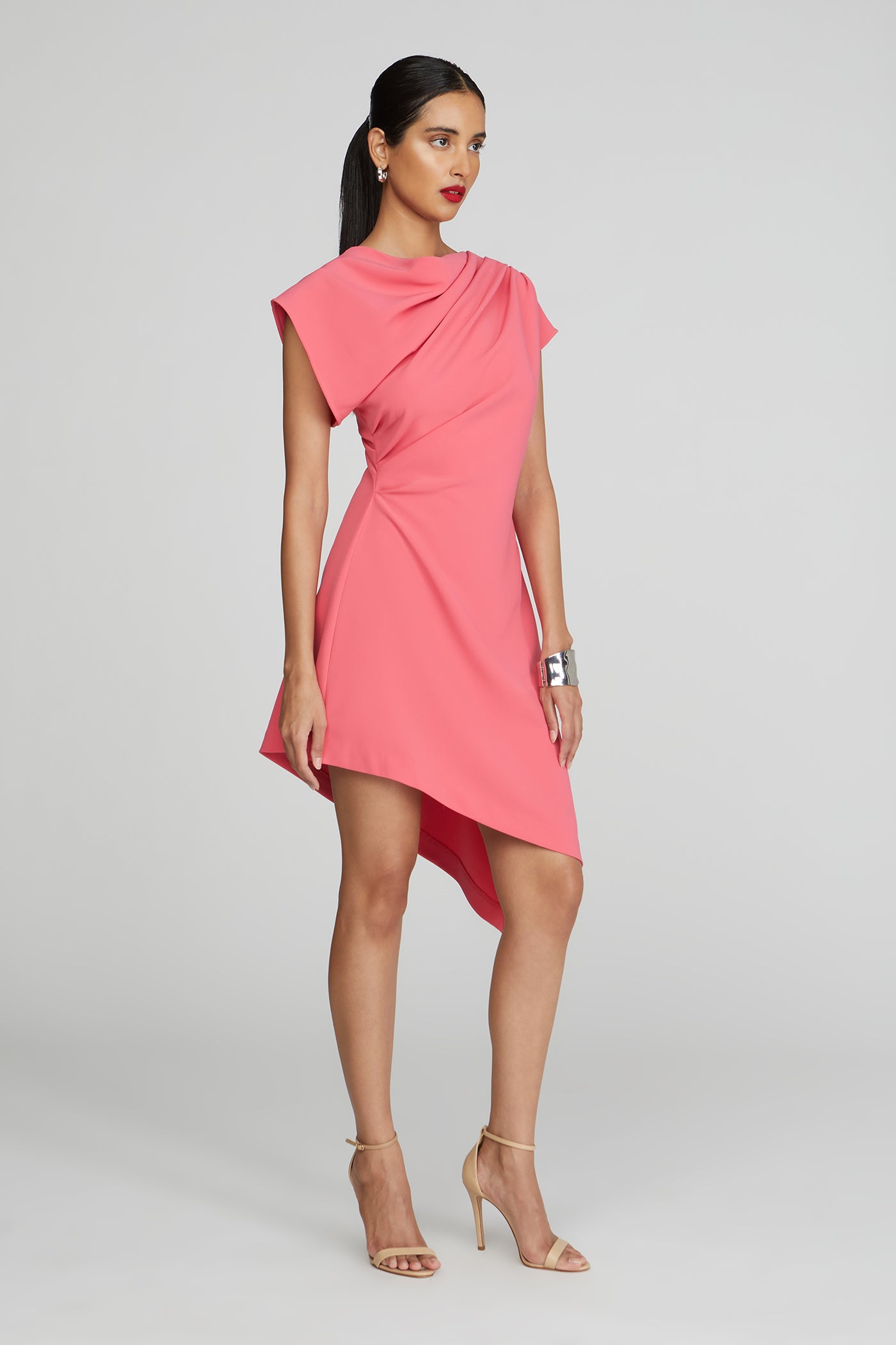 Jolie Dress In Luxe Crepe 0 / Guava