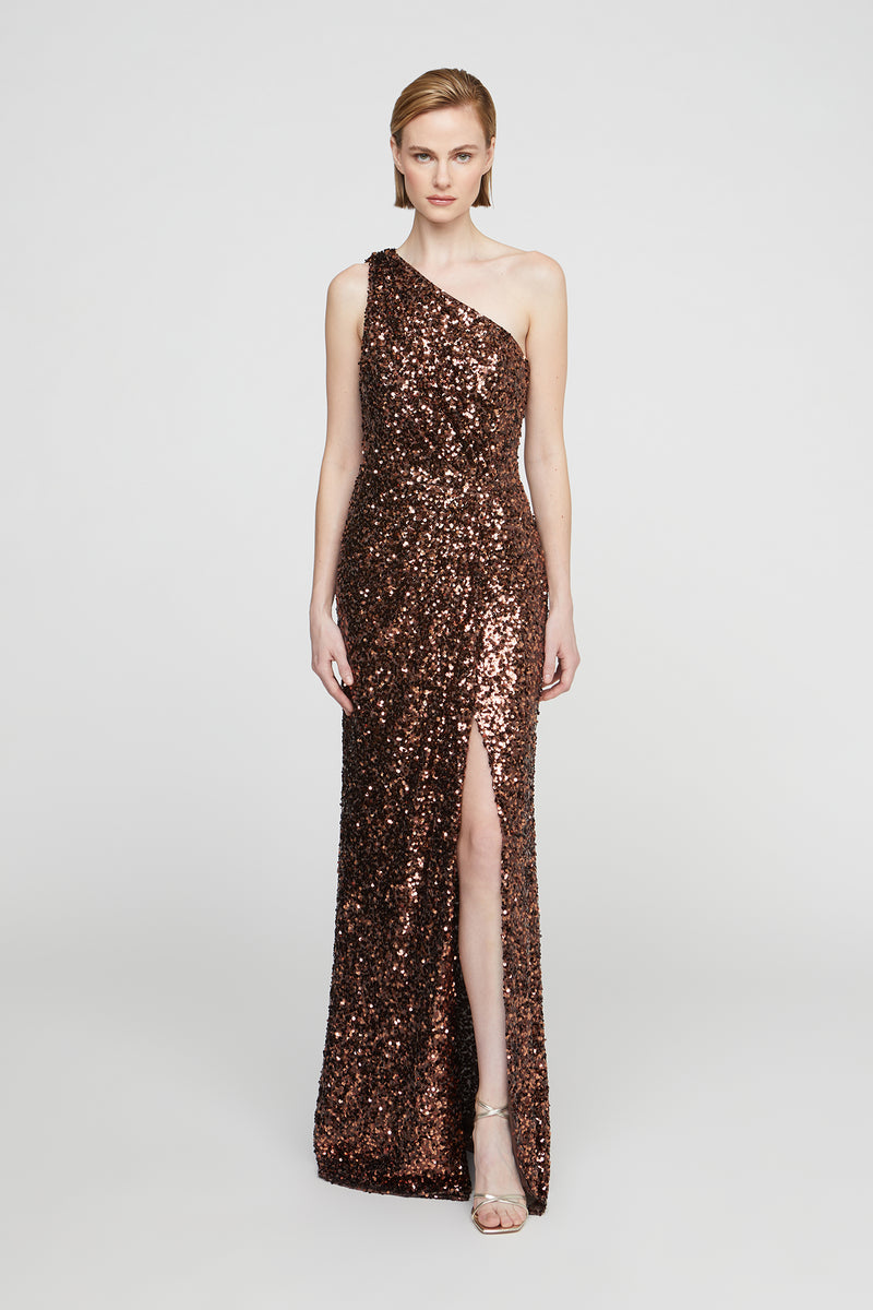 copper sequin prom dress Sweetheart Floor-Length Sequin Prom Mermaid/Trumpet May Queen MQ2234