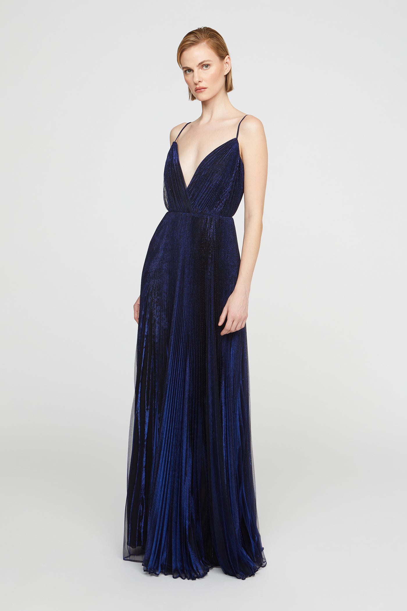 Zellie Crystal Jersey Gown 6 / Sapphire Stone
