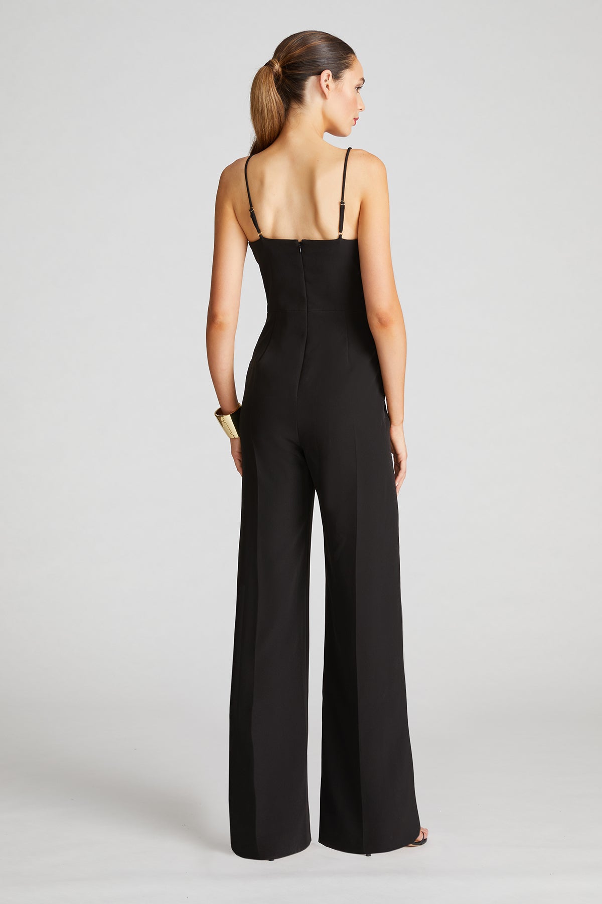 Brea Jumpsuit In Stretch Crepe – Halston