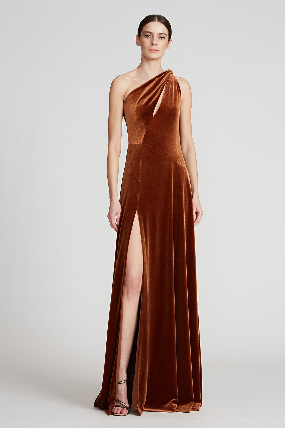 copper velvet maxi dress Copper velvet dress ,Velvet Bridesmaid dress , velvet long infinity dress velvet wrap dress velvet party dress Evening dress