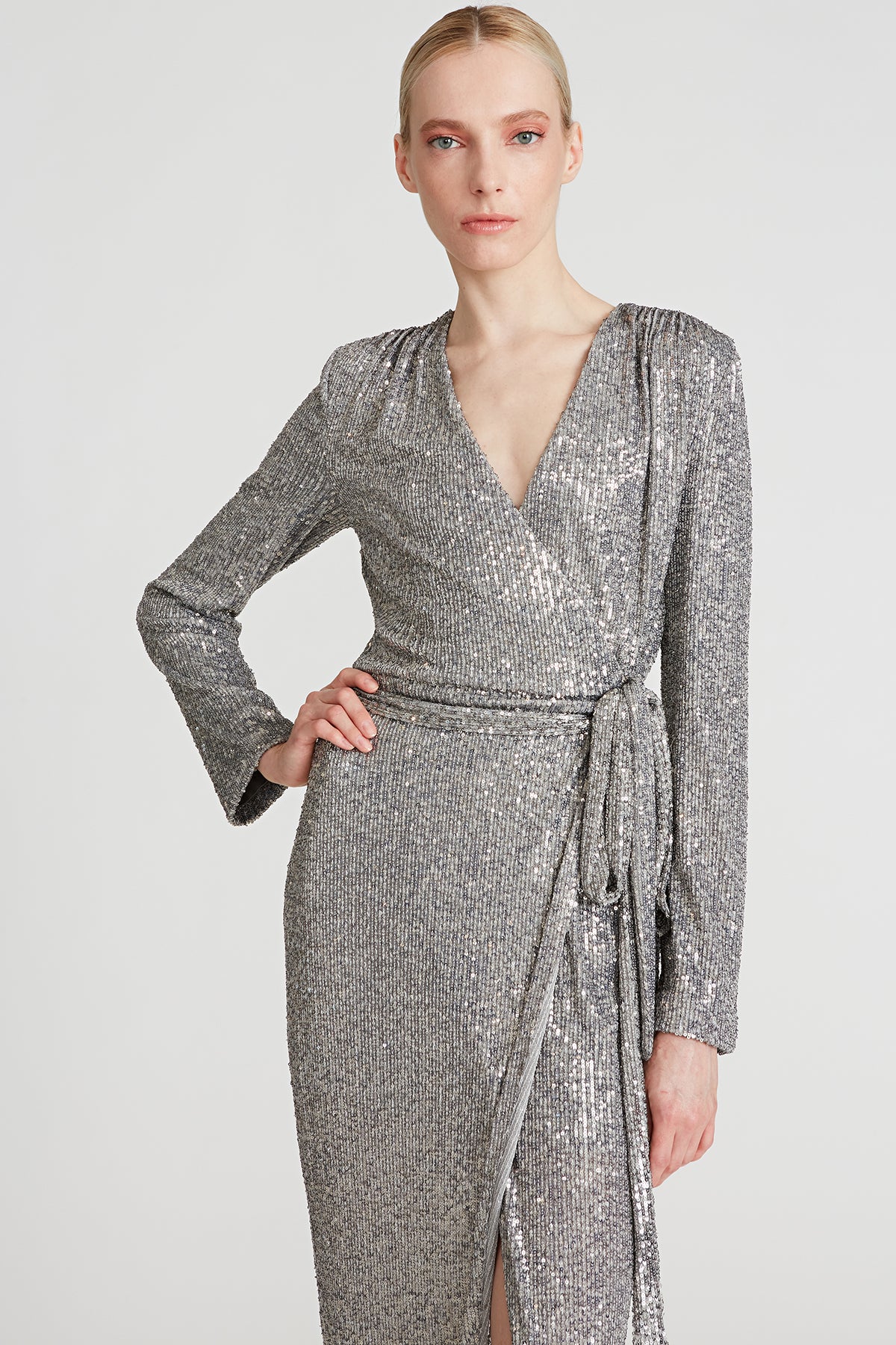halston sequin wrap dress Halston Heritage | Dresses | Nwot Halston Sequin Wrap Dress