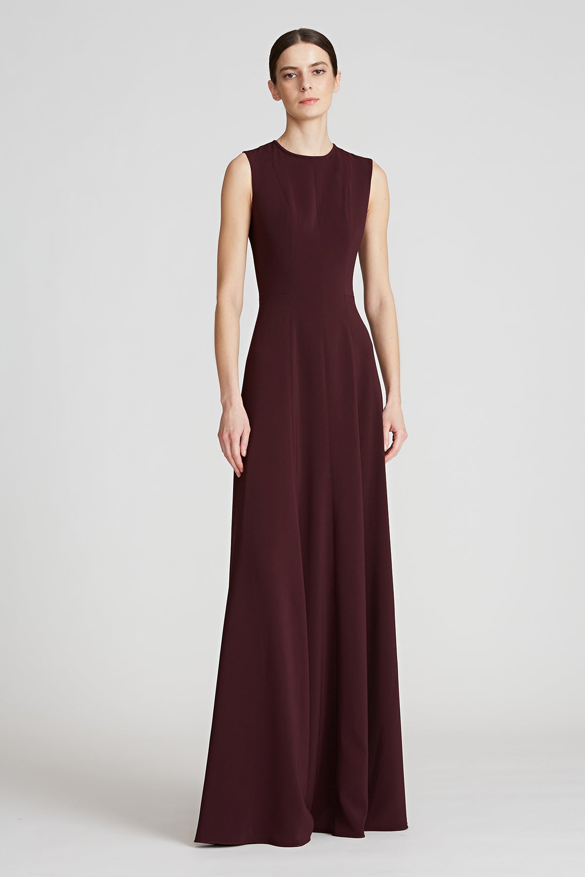 Halston heritage outlet peony crepe dress