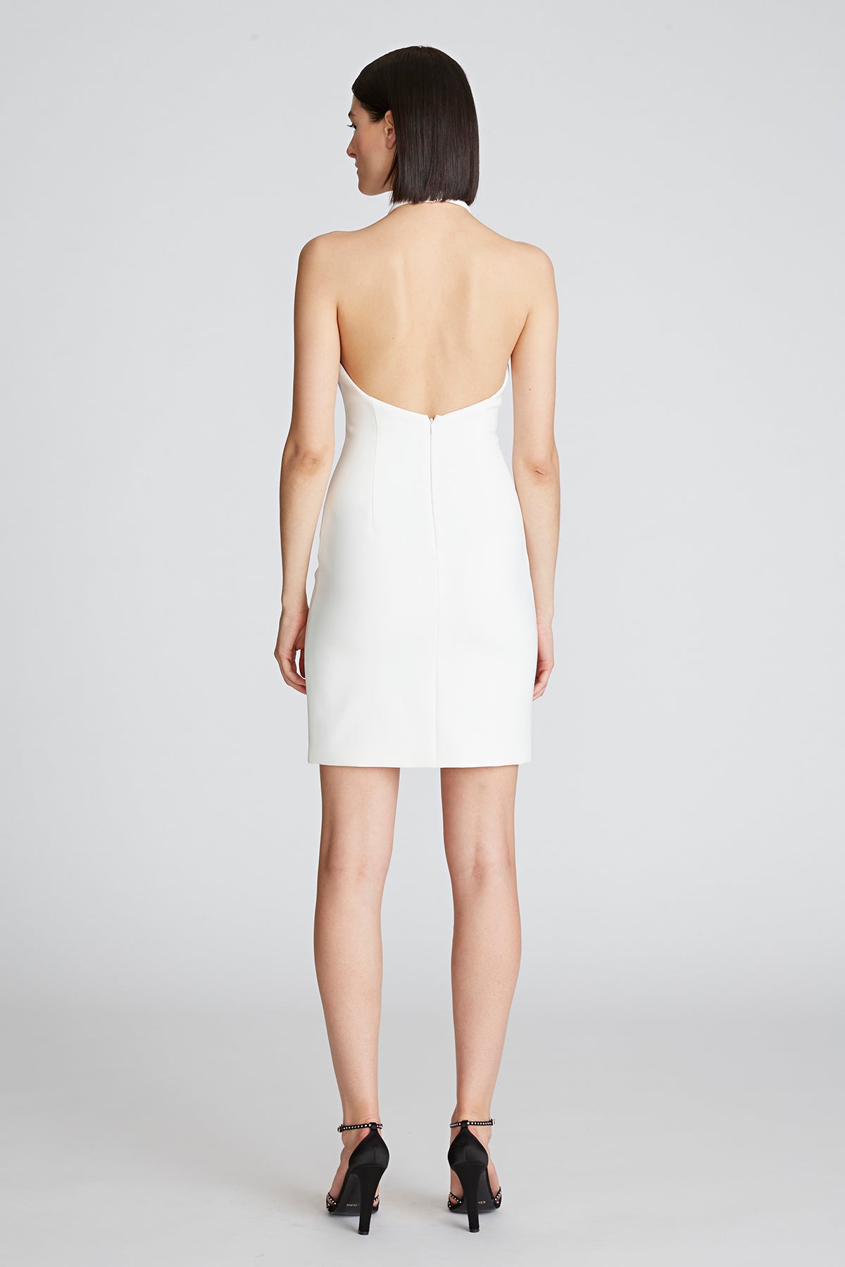 Vic Halter Crepe Dress – Halston