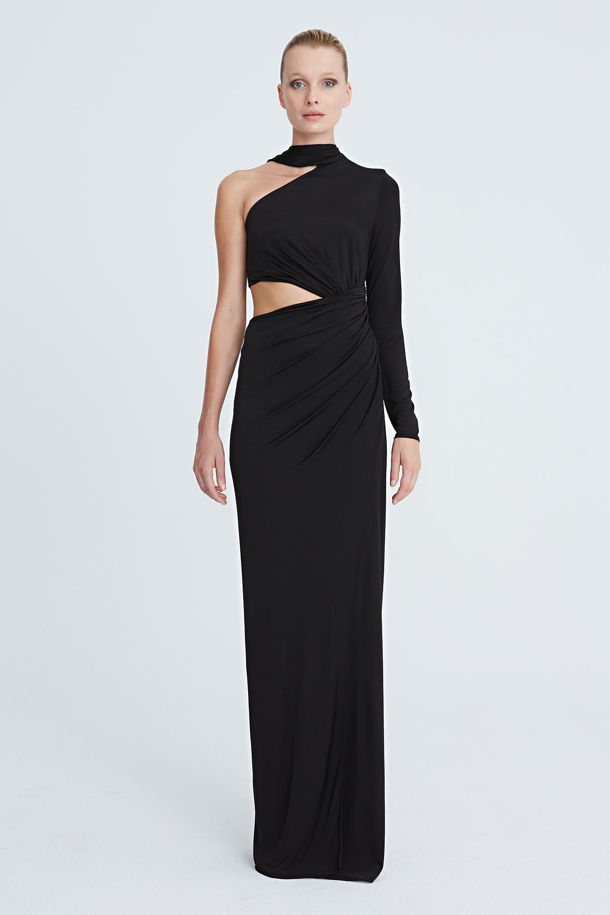 Joanna Jersey Asymmetric Gown Joanna Jersey Asymmetric Gown