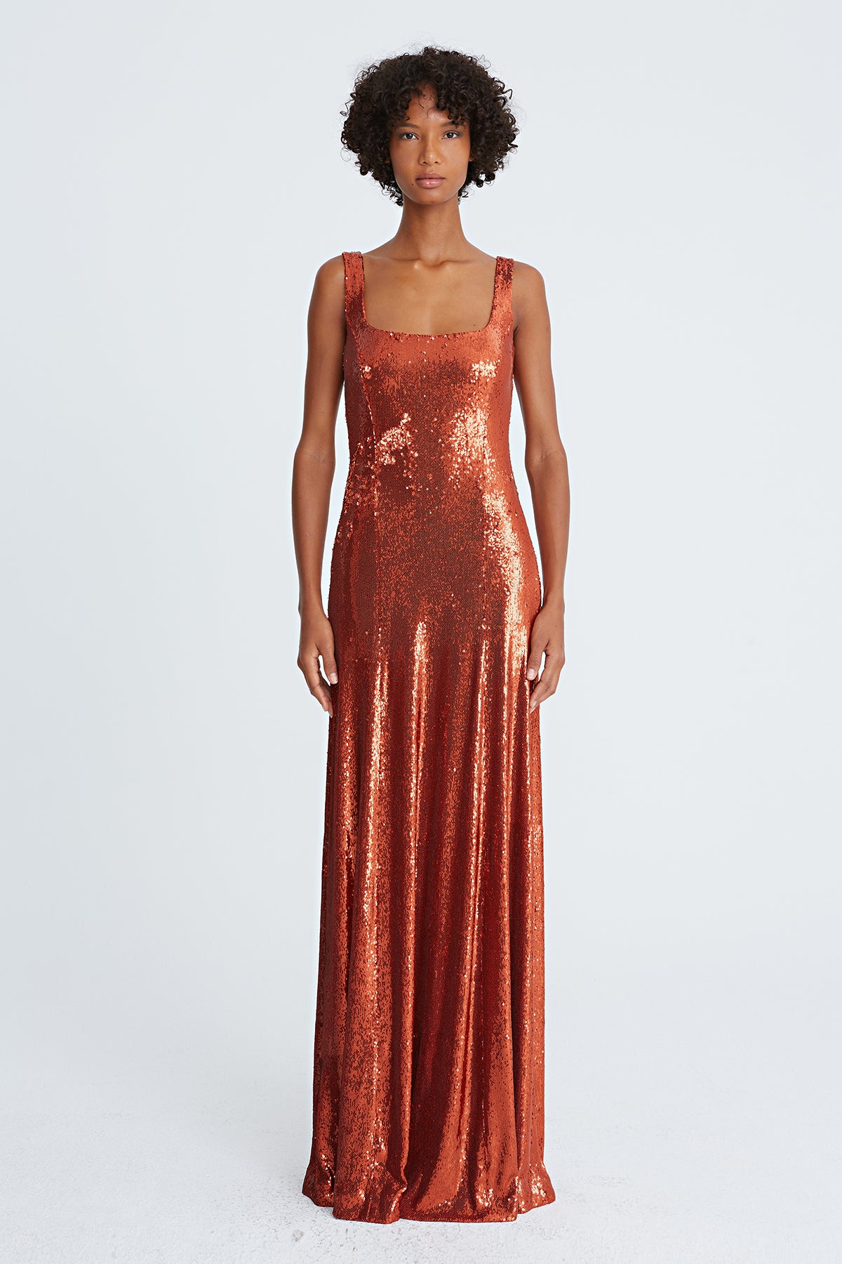 Victoria Sequin Tank Gown – Halston