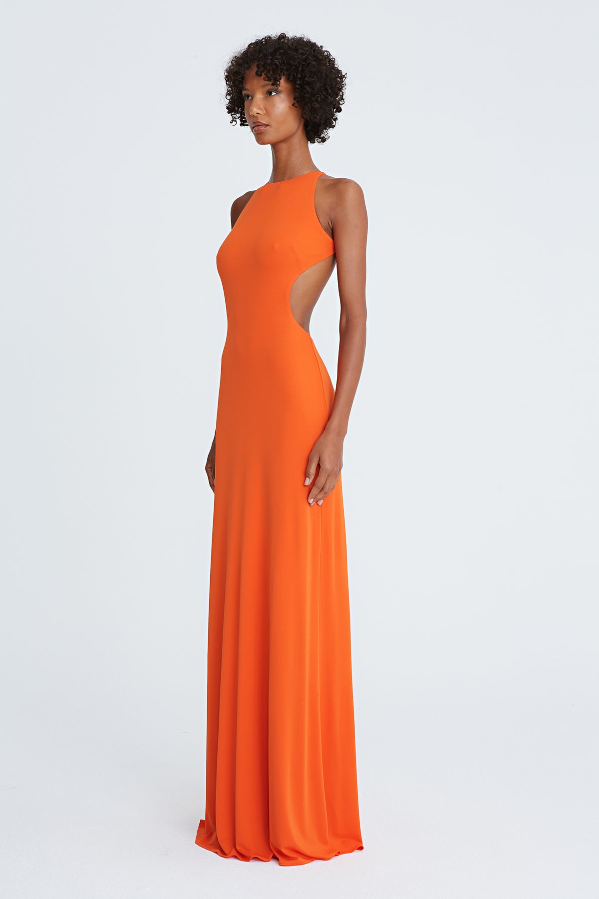 open back orange dress Burnt Orange Maxi Dress, Open Back Maxi Dress, Tie Shoulder Dress, Resort Wear Women, Flowy Beach Dress, Vacation Maxi Dress