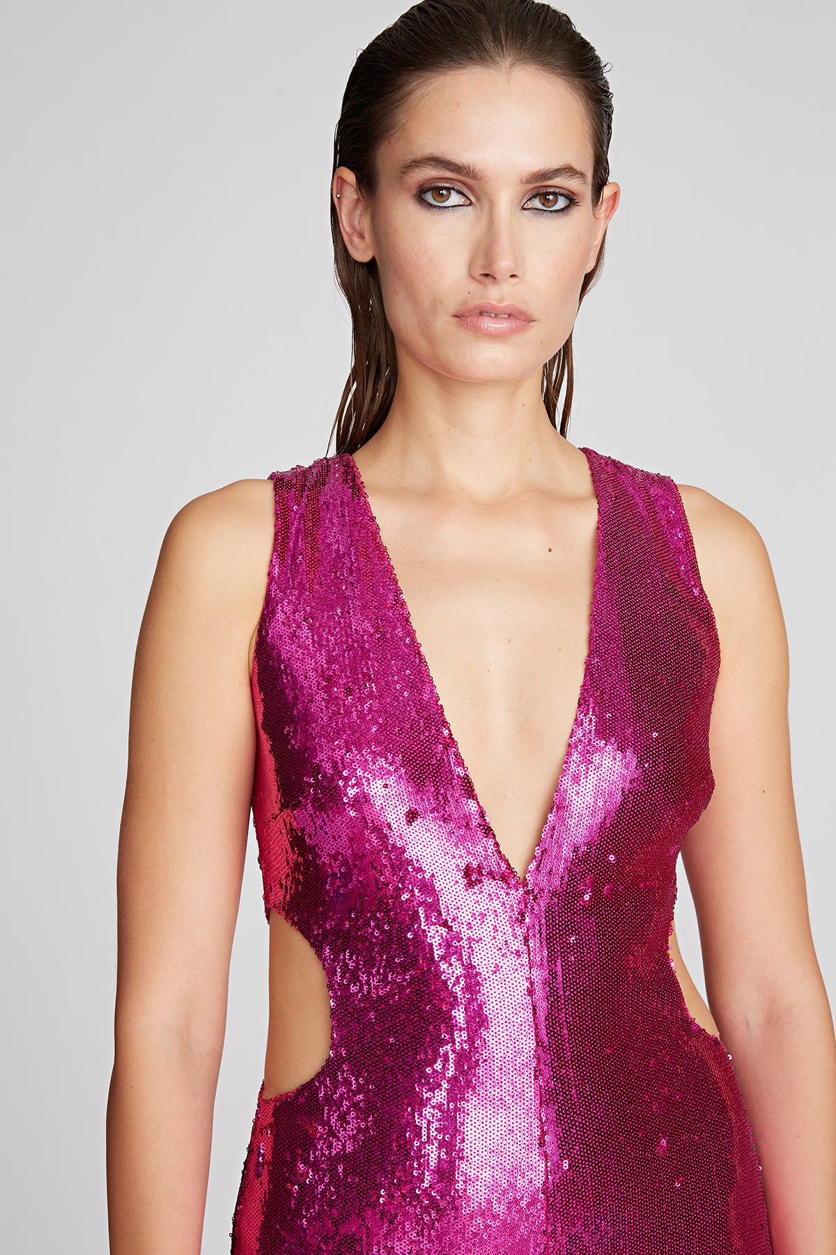 natalia dress - fuchsia sequin Asha Resort Natalia Dress - Fuchsia Sequin ,