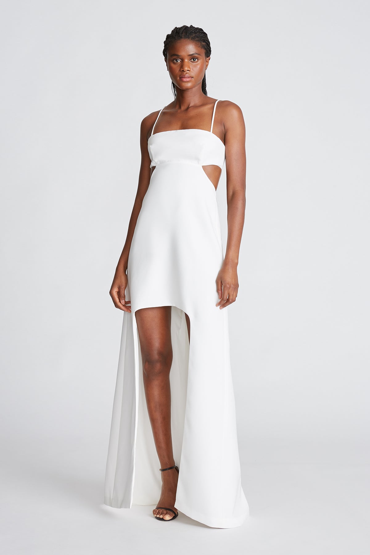 Asher Gown In Stretch Crepe  Halston