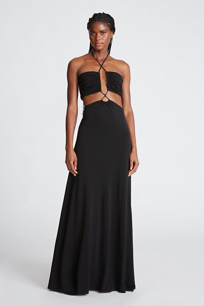 Eva Gown In Matte Jersey – Halston