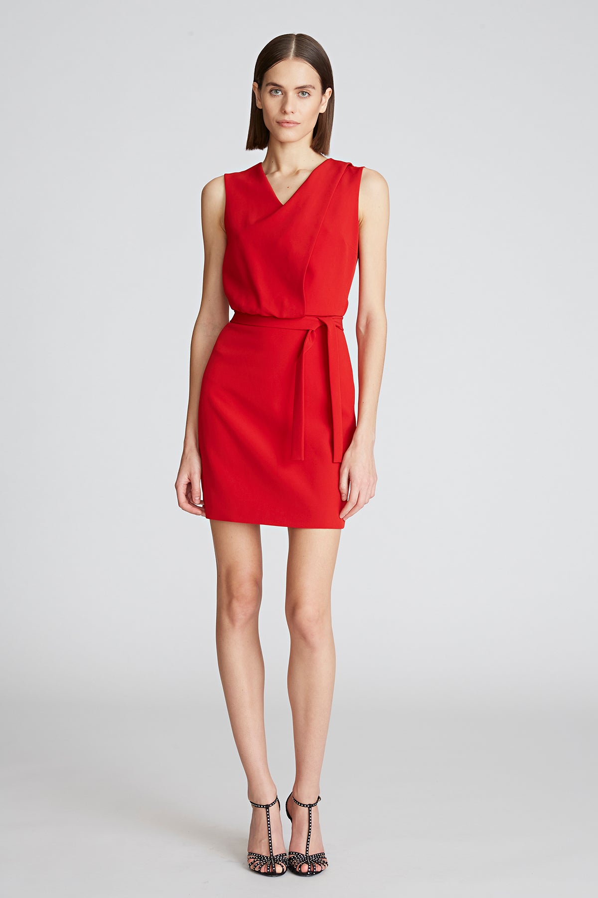 Aisha Dress In Stretch Crepe – Halston