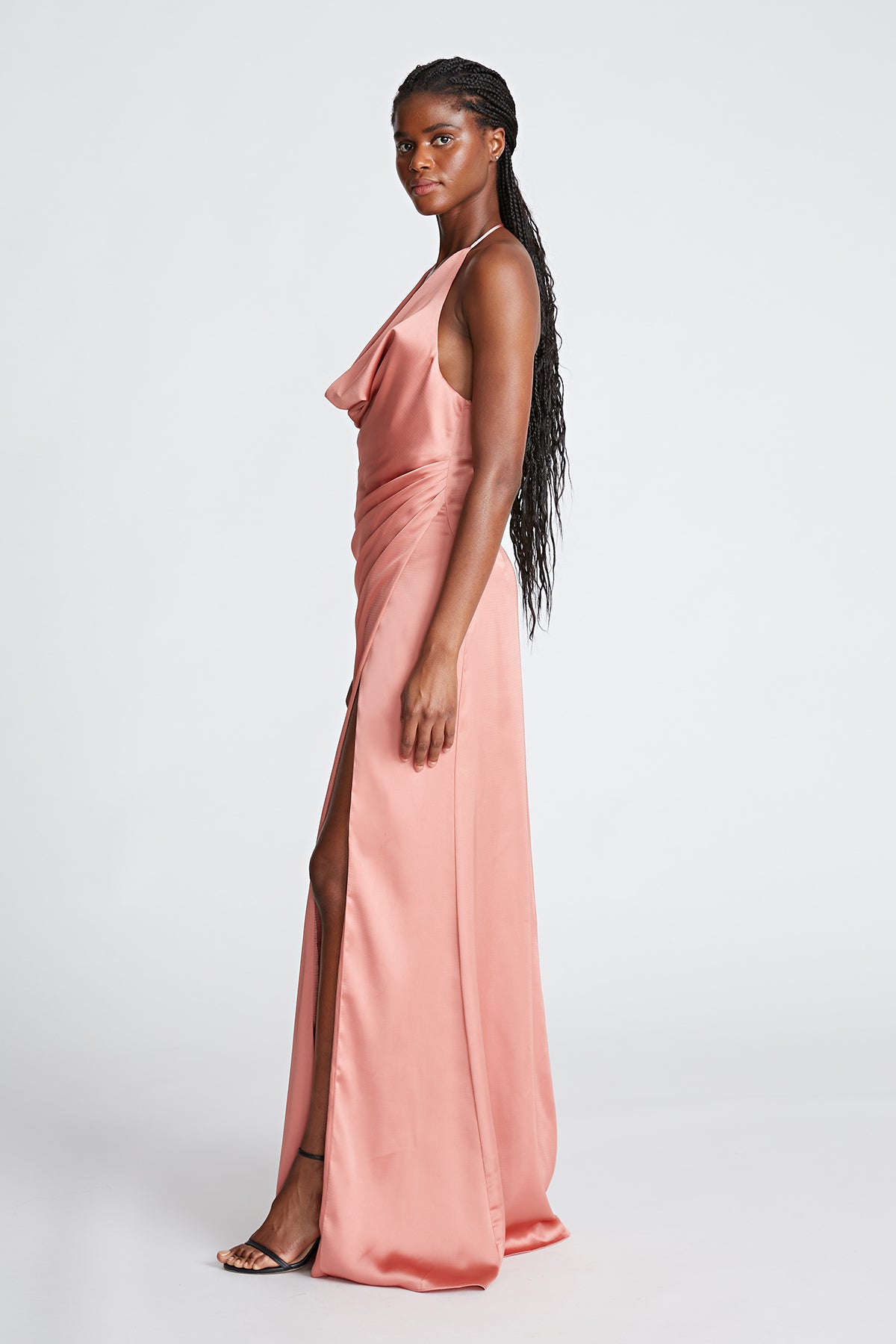 Sutton Gown In Liquid Satin – Halston