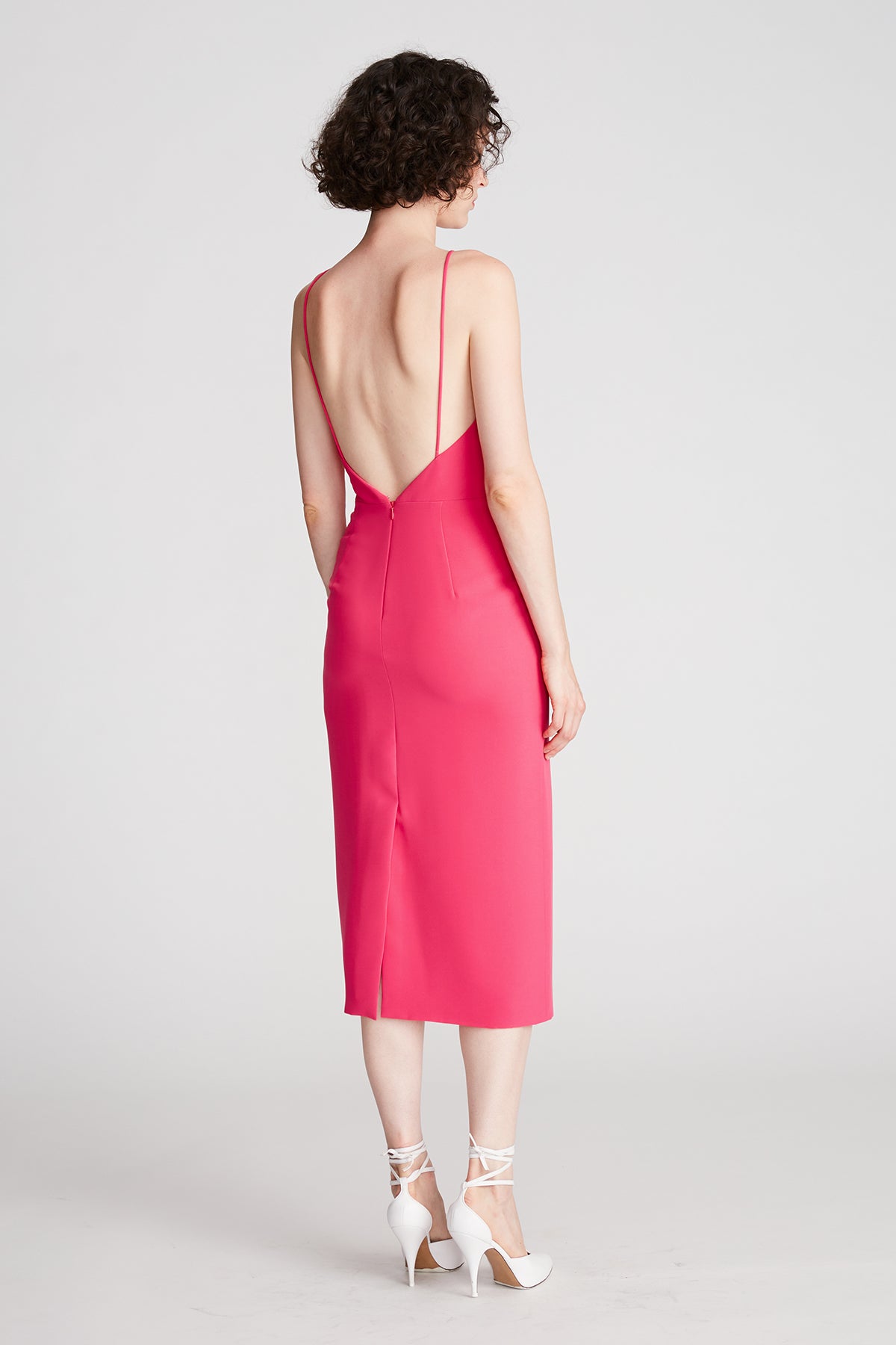 Adrina Dress in Stretch Crepe Halston Adrina Dress in Stretch Crepe Halston