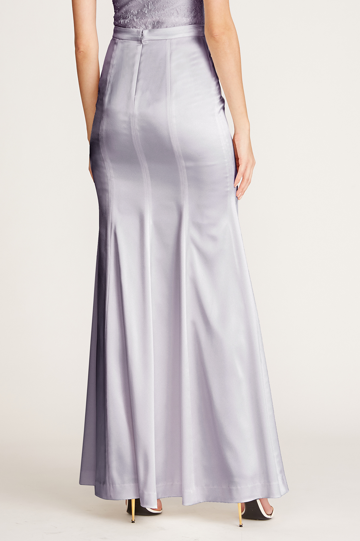 Albin Gkri Saten Foysta Foystes Skirts Albin Gray Satin Skirt