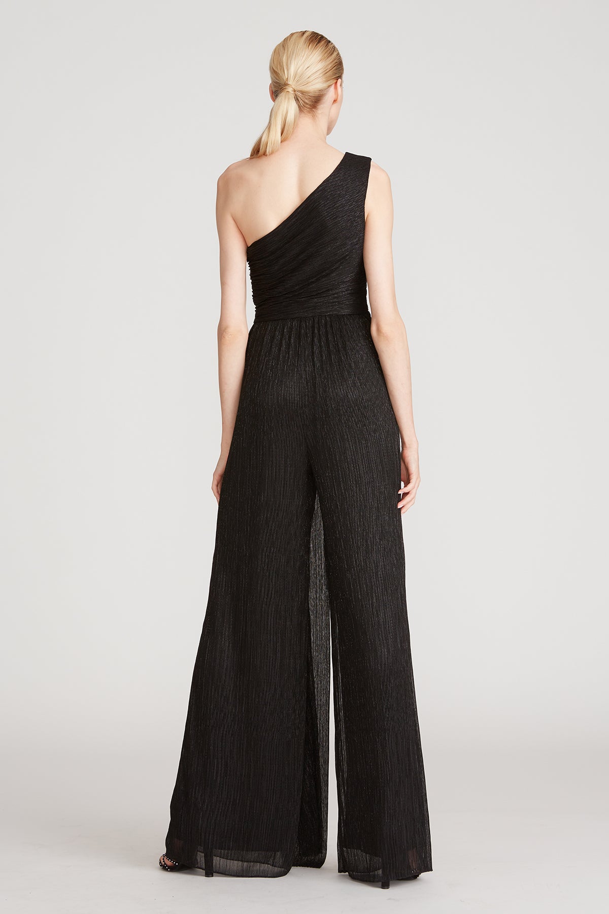 Halston heritage store one shoulder jumpsuit