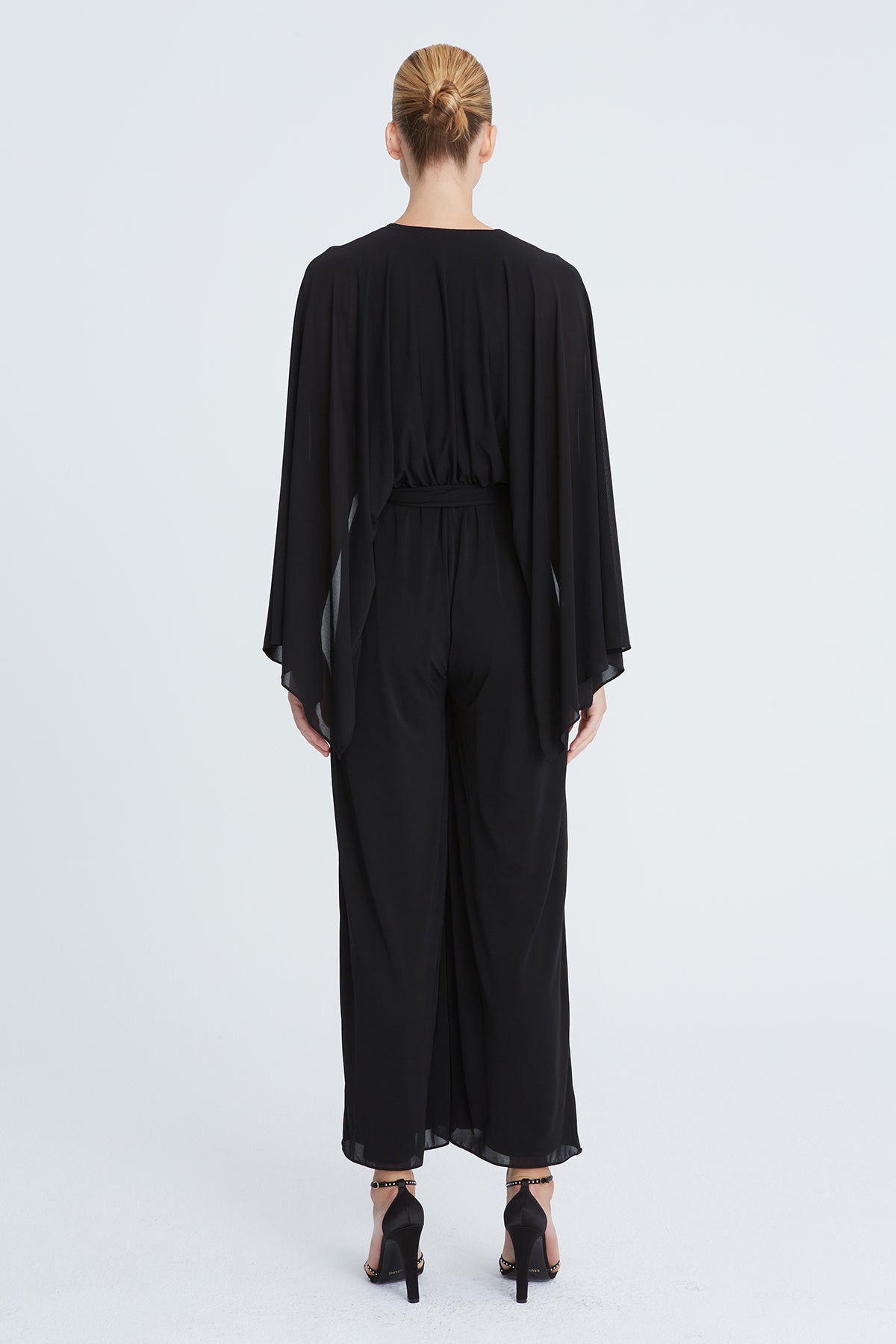 Lainey Jersey Jumpsuit in PURE BLACK