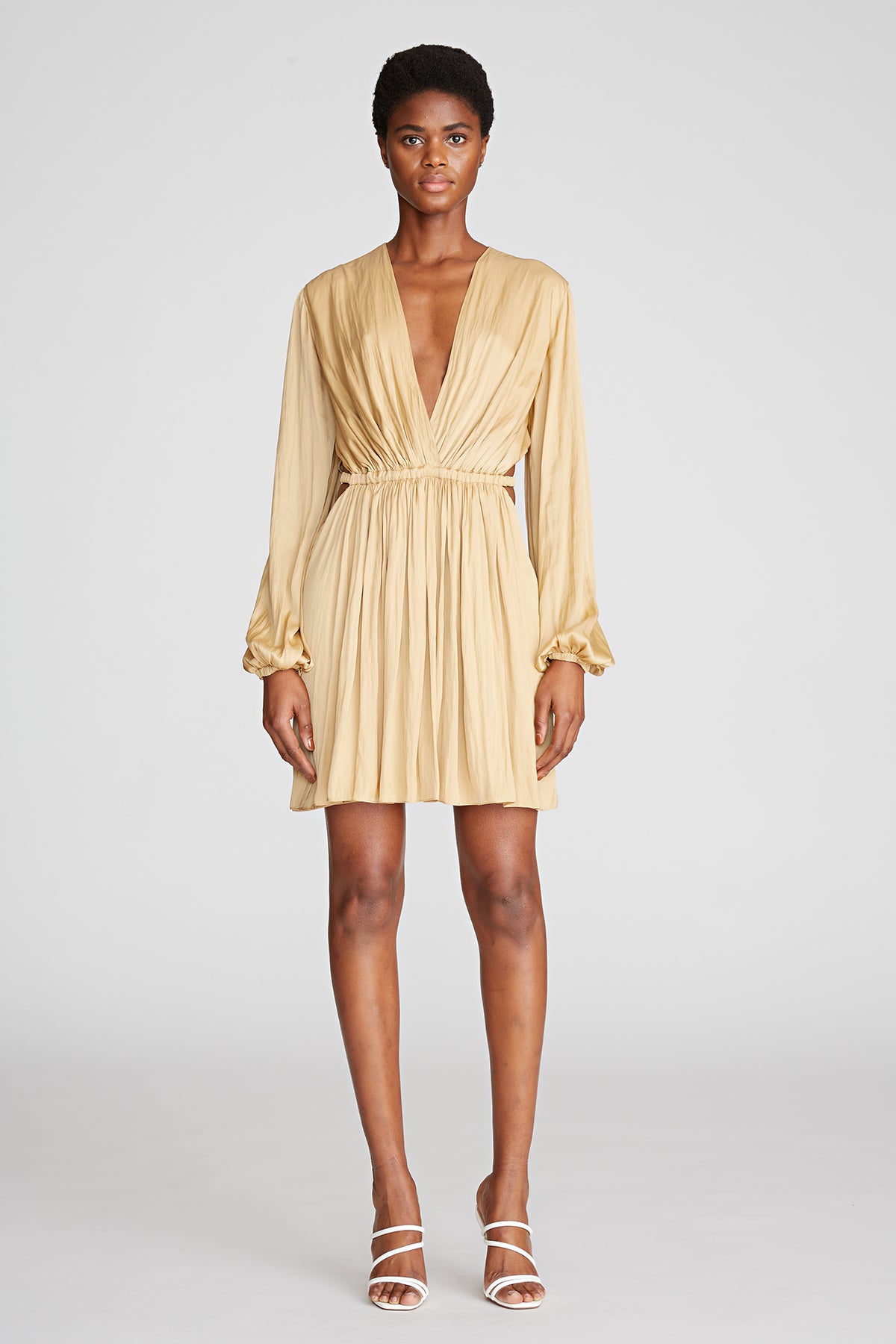 Leila Dress In Techno-Satin – Halston