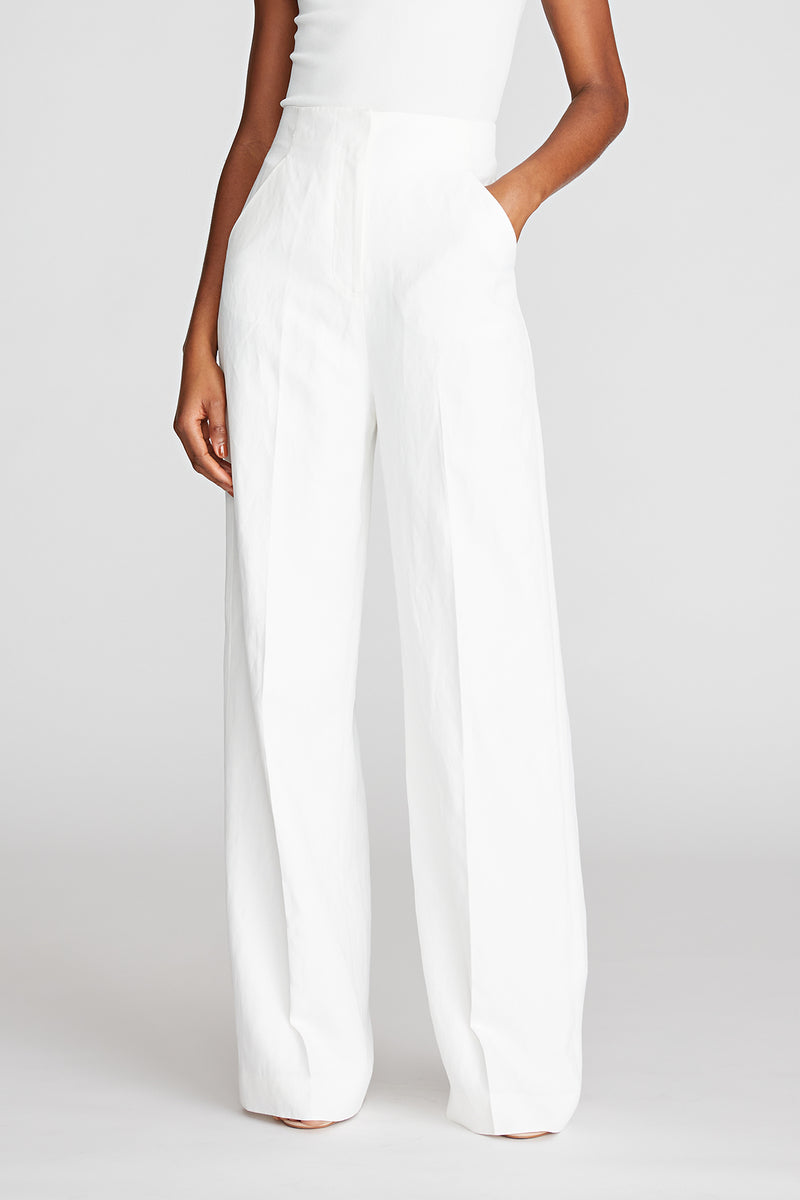 Ivan Pant In Viscose Linen – Halston