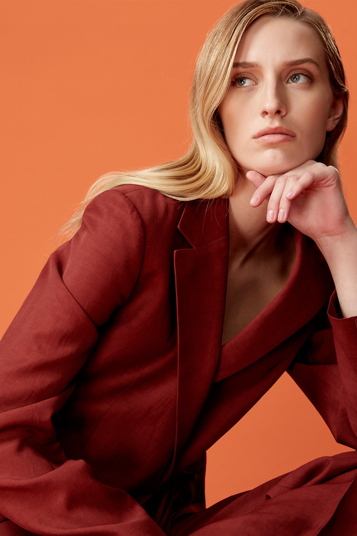 Harper Jacket In Viscose Linen – Halston