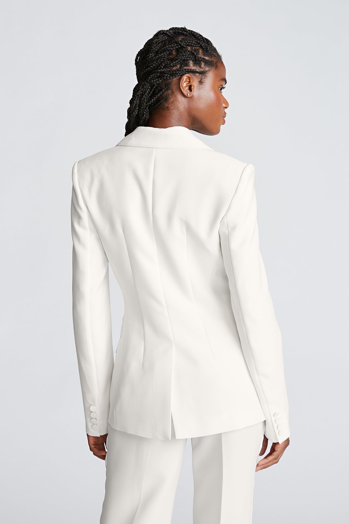 Ulyssa Jacket In Crepe/Satin – Halston