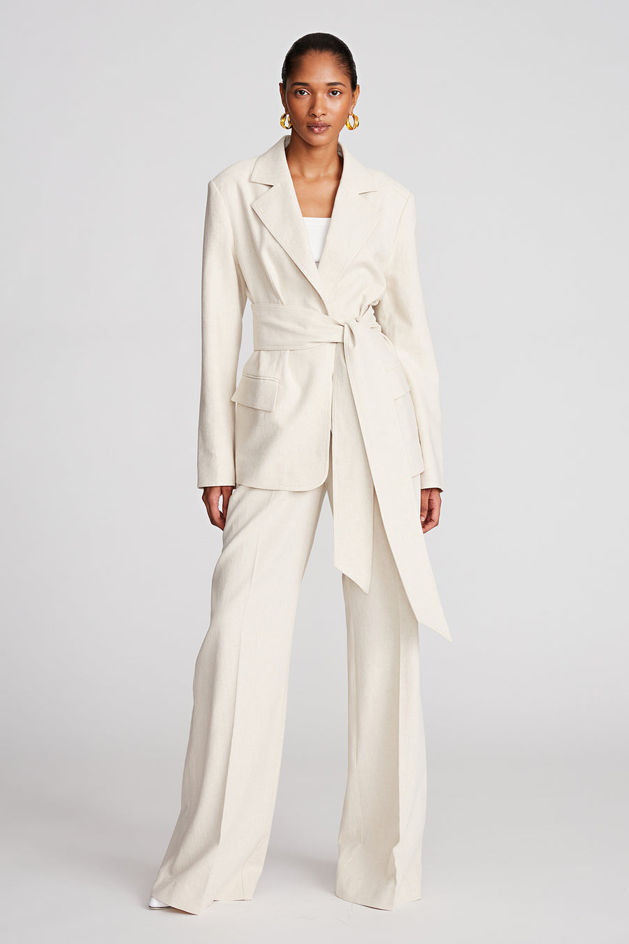 Adley Jacket In Linen Suiting