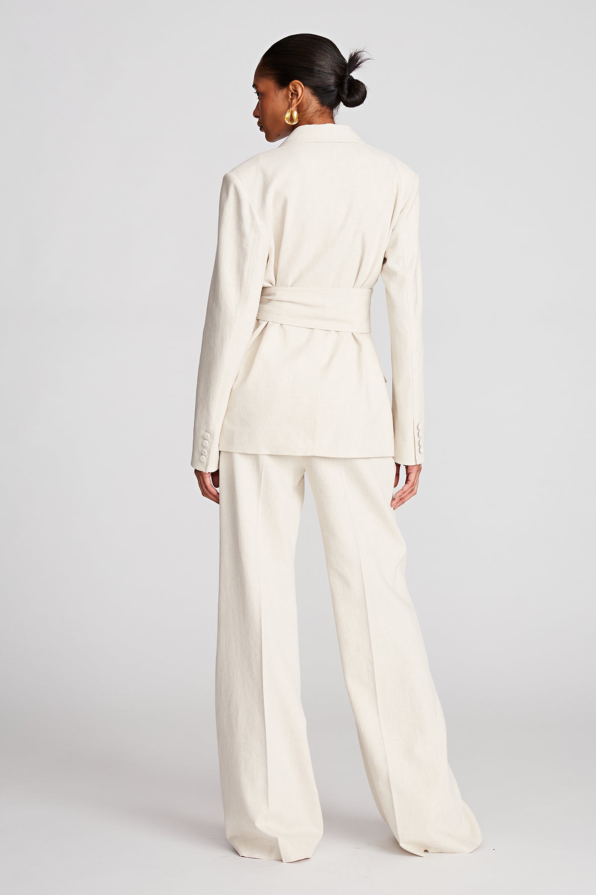 Adley Jacket In Linen Suiting – Halston