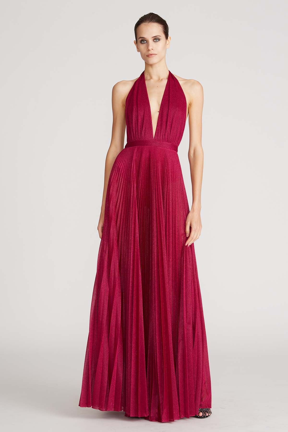 Halston 2024 pleated dress