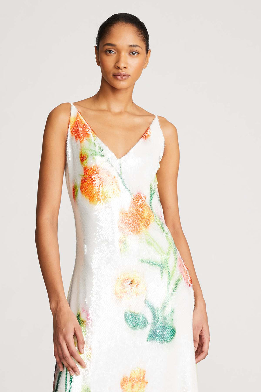 Caralyn Dress in Floral Sequin