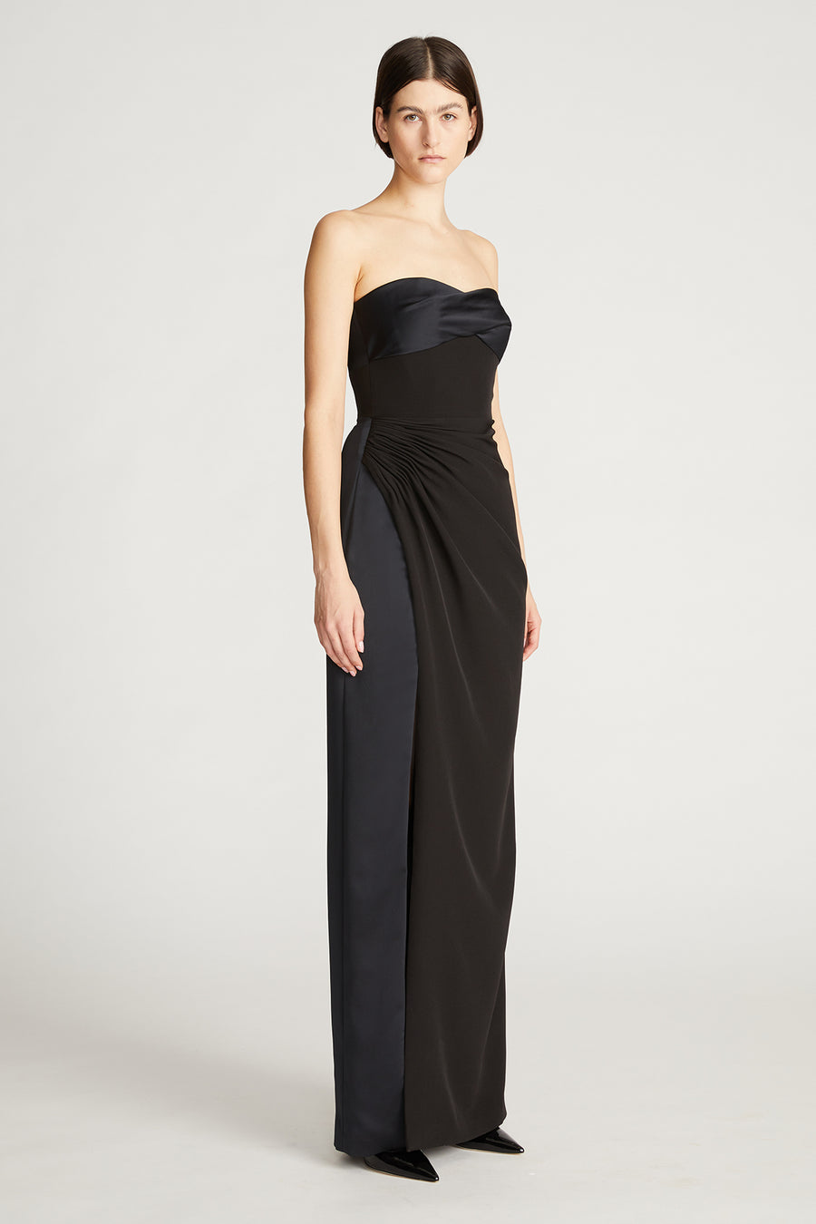 Esther Gown In Crepe And Satin