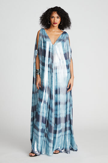 Umi Gown In Iridescent Chiffon