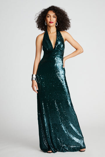 Tova Gown In Tinted Sequin
