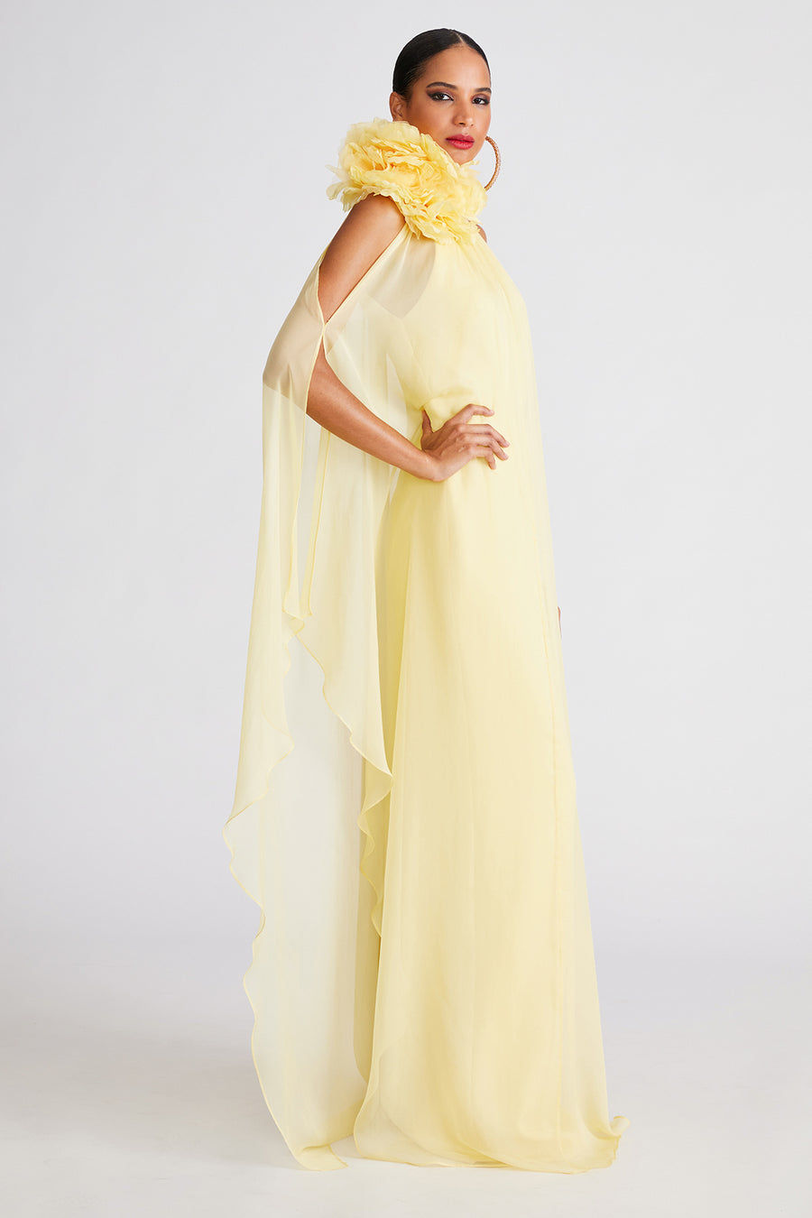 Ginnie Gown In Crepe & Chiffon
